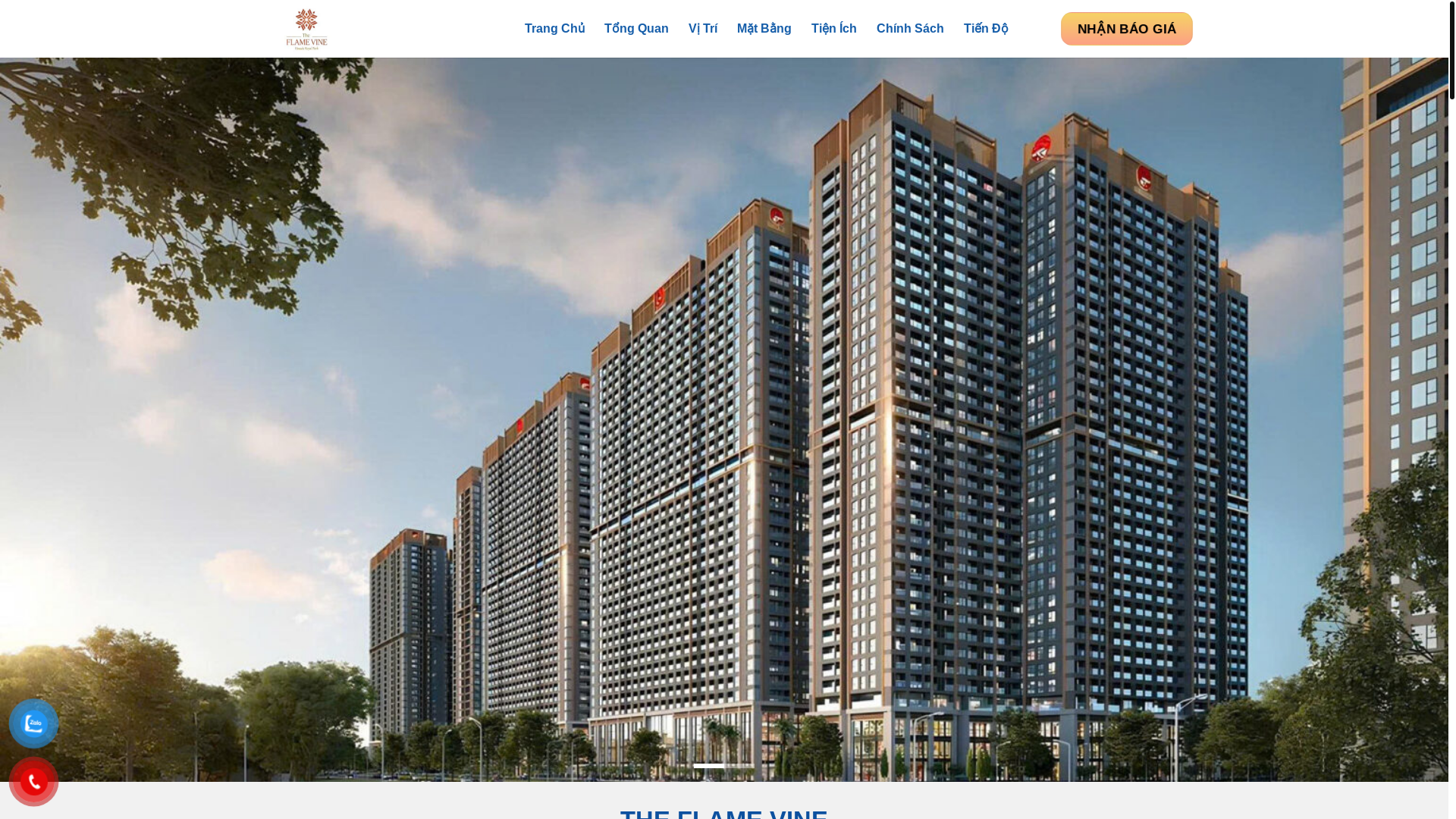 website screenshot of https://chungcutheflamevine.net/