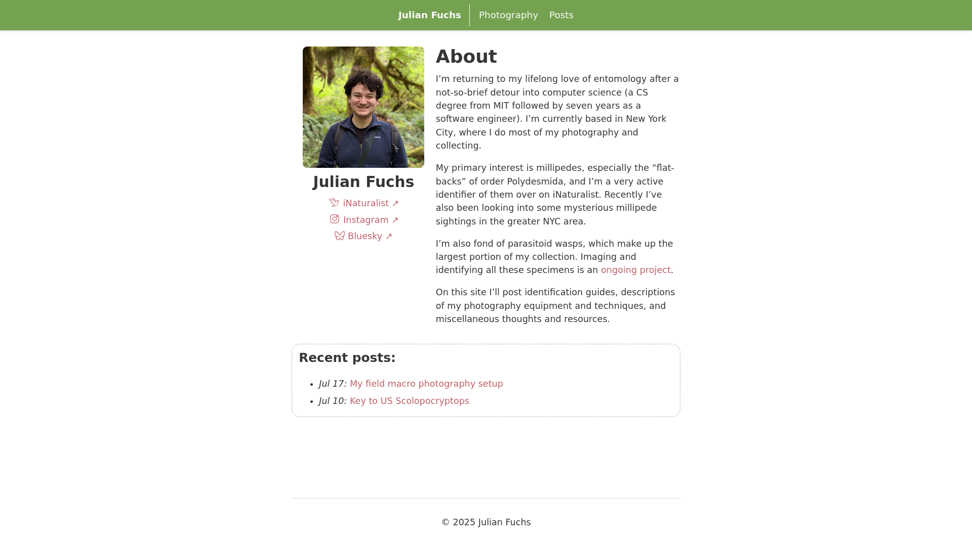website screenshot of https://julianfuchs.pages.dev/