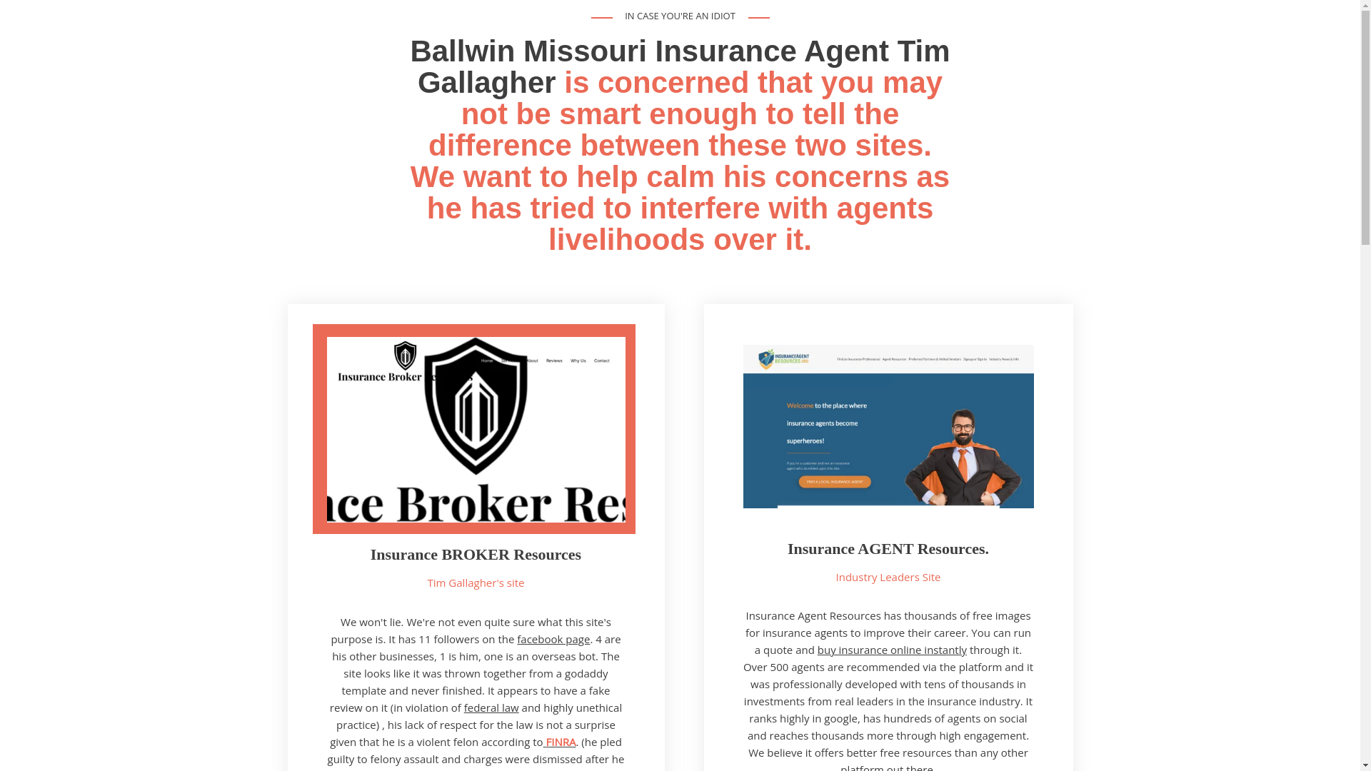 website screenshot of https://insurancebrokerresources.org/