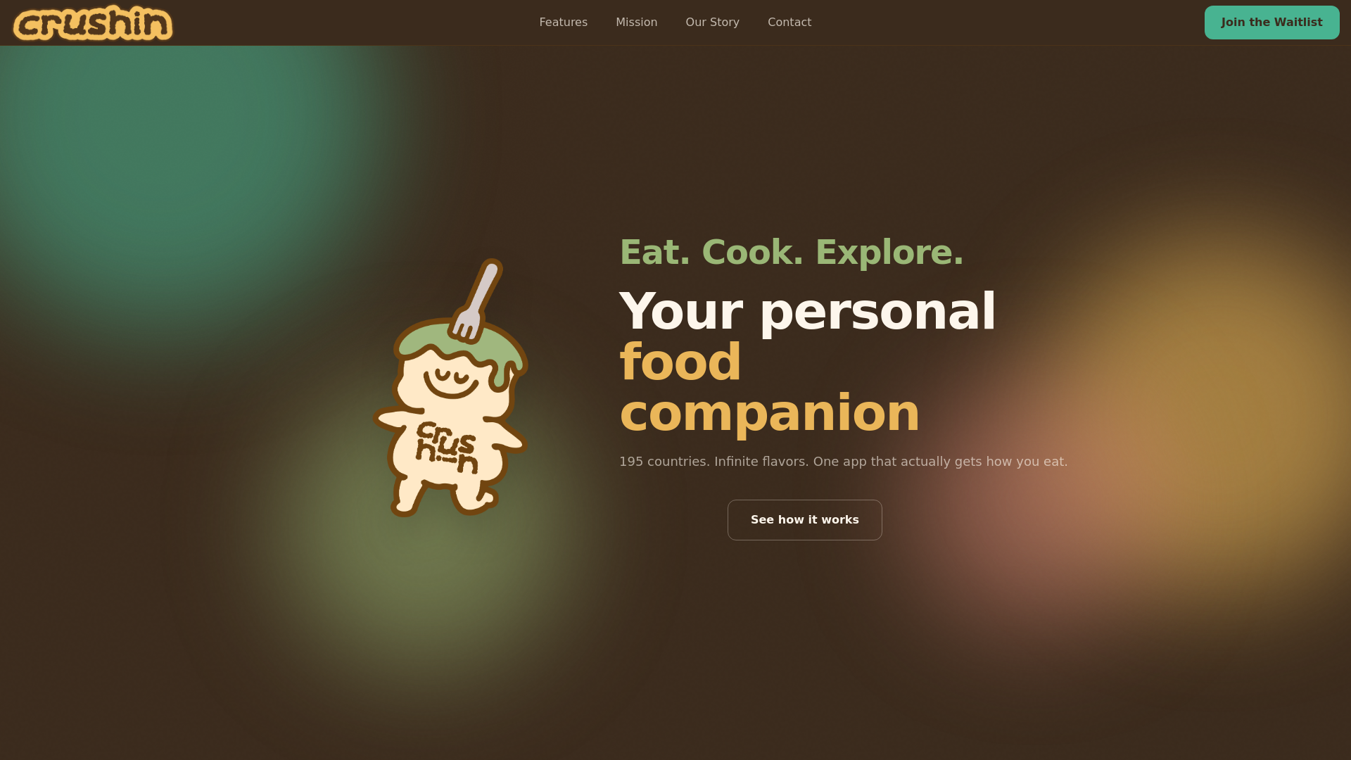 website screenshot of https://thecrushinway.com/