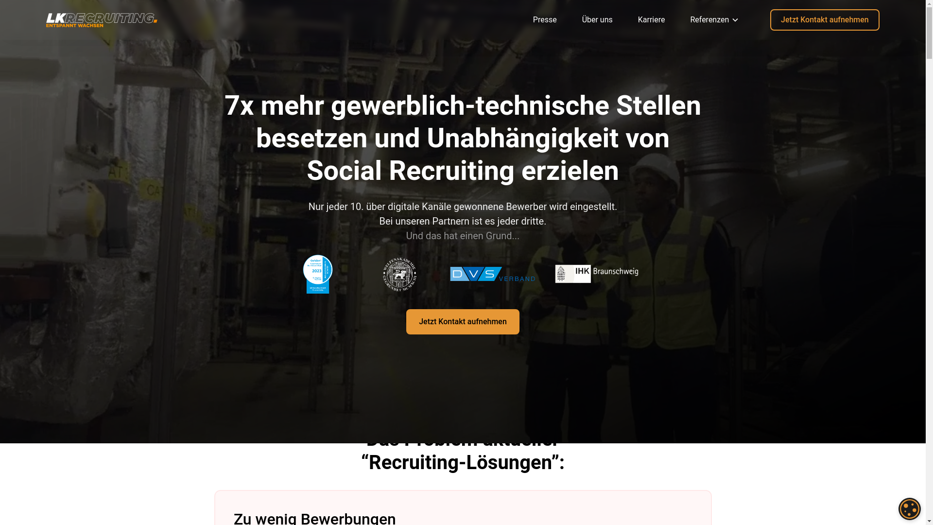 website screenshot of https://liebing-arbeitskraefte.com/