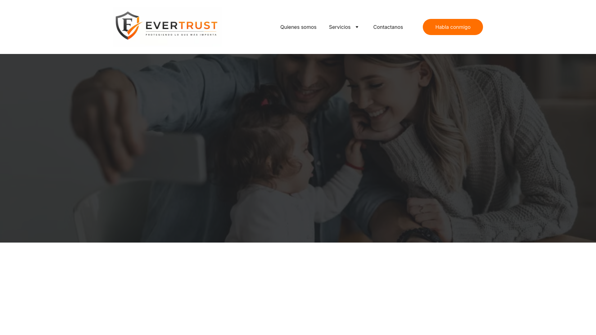 website screenshot of https://evertrust.life/
