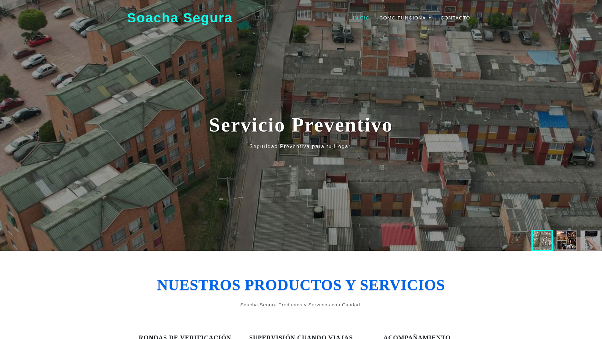 website screenshot of https://soachasegura.com/