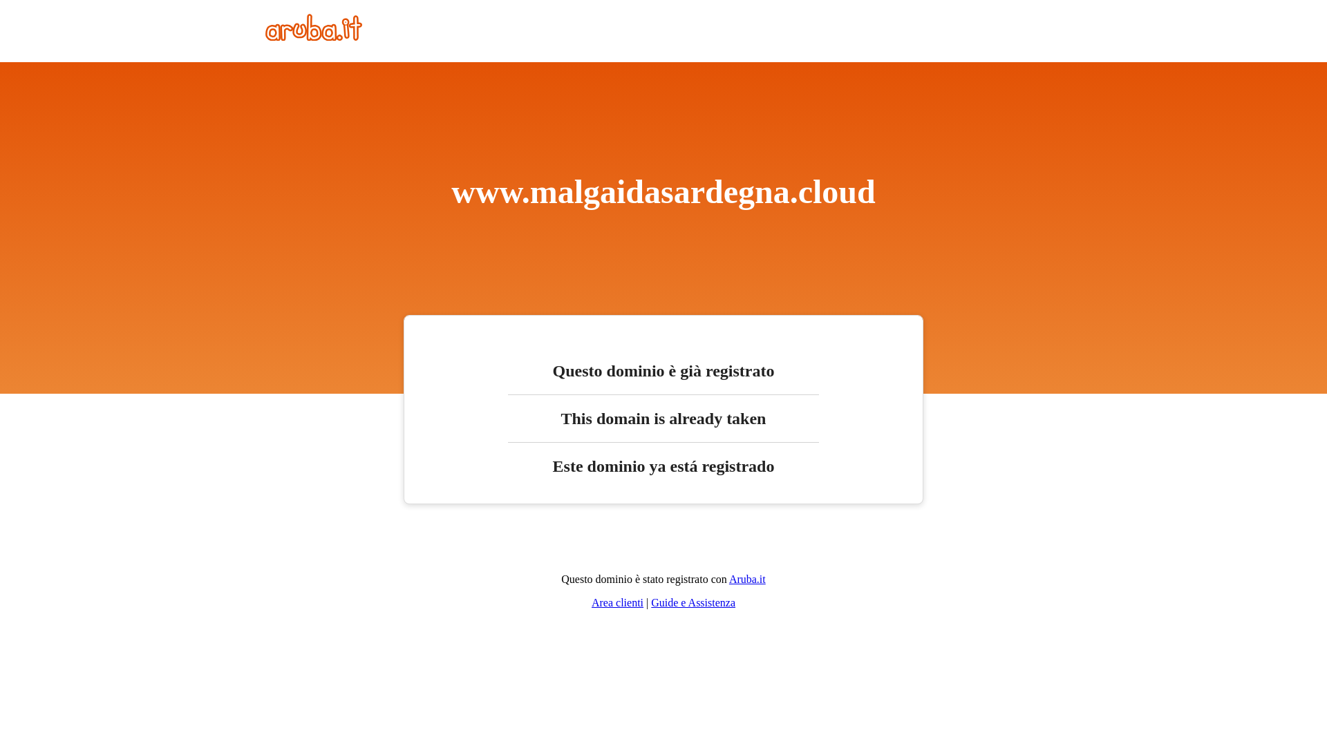 website screenshot of https://malgaidasardegna.it/