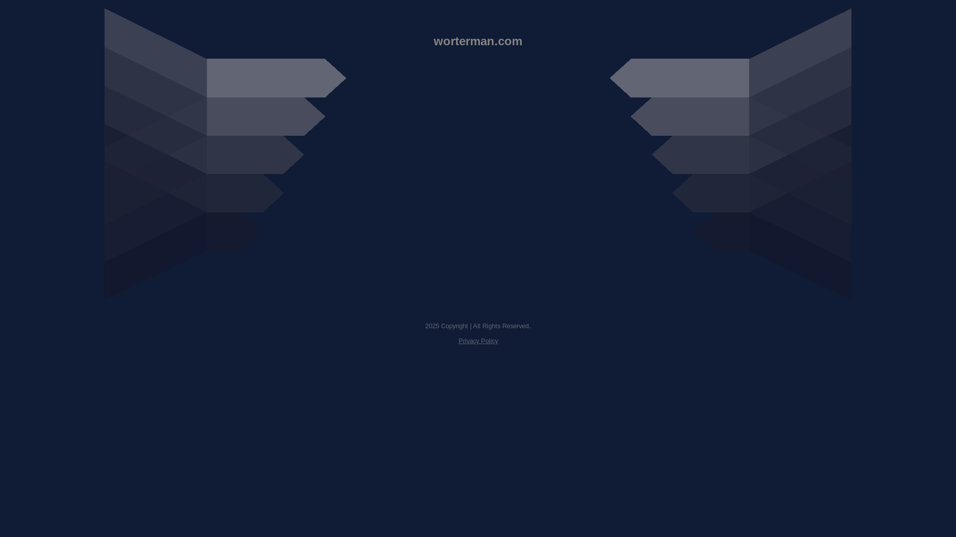 website screenshot of https://worterman.com/