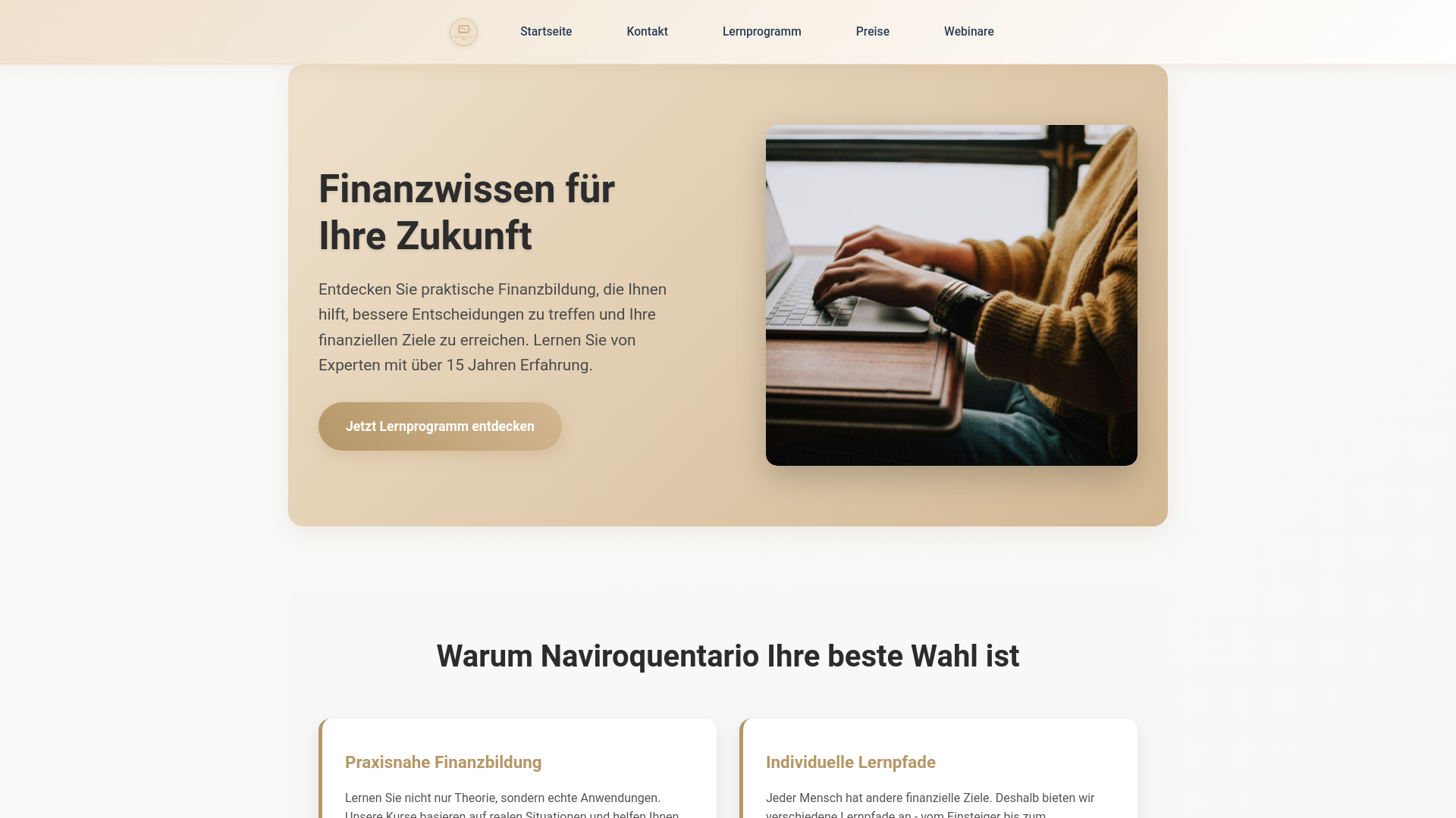 website screenshot of https://naviroquentario.world