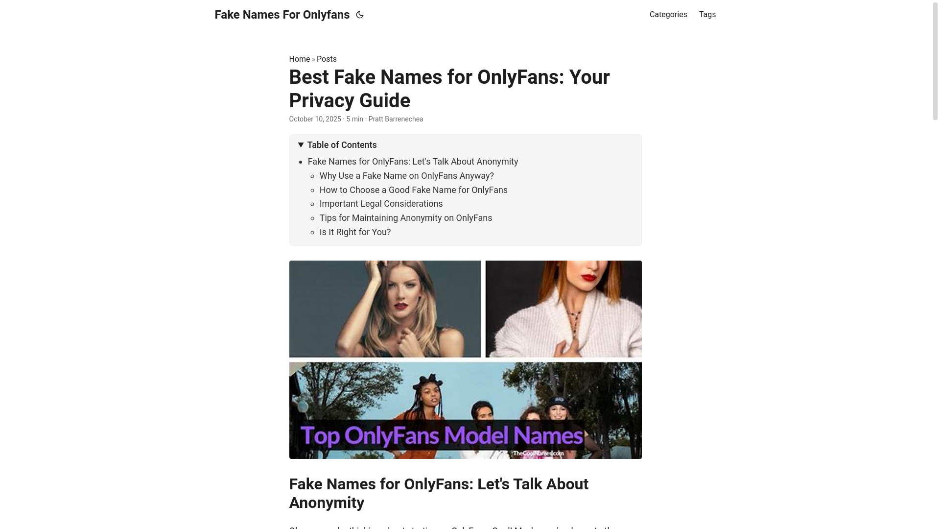 website screenshot of https://fake-names-for-onlyfans.pages.dev/