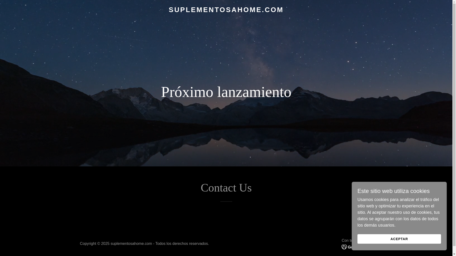 website screenshot of https://suplementosahome.com/