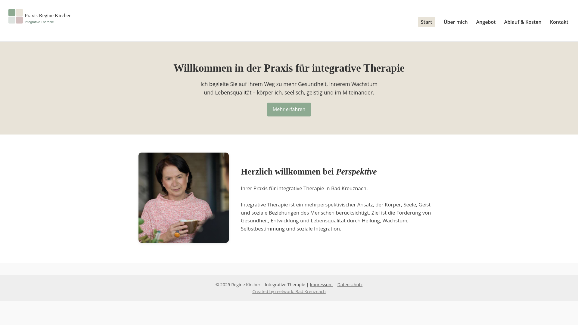 website screenshot of https://praxis-perspektive-kh.de/