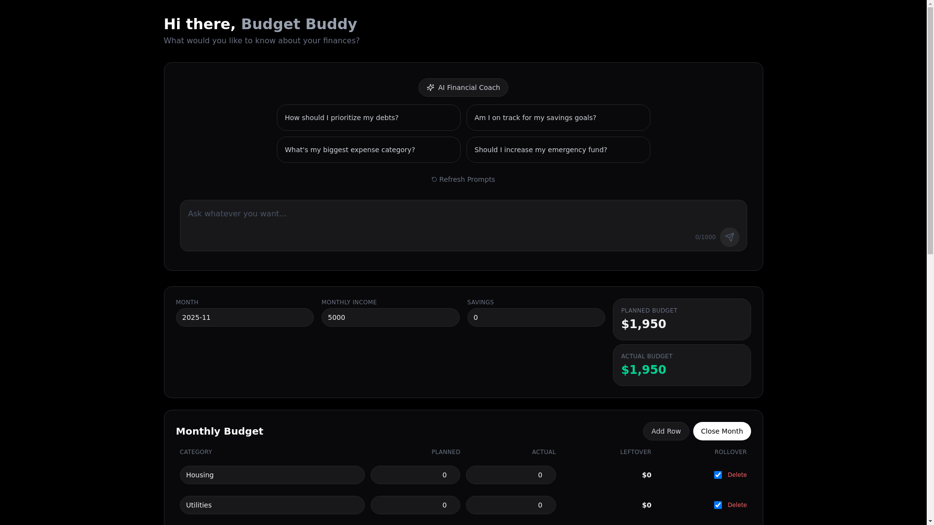 website screenshot of https://aibudgetkiller.com/