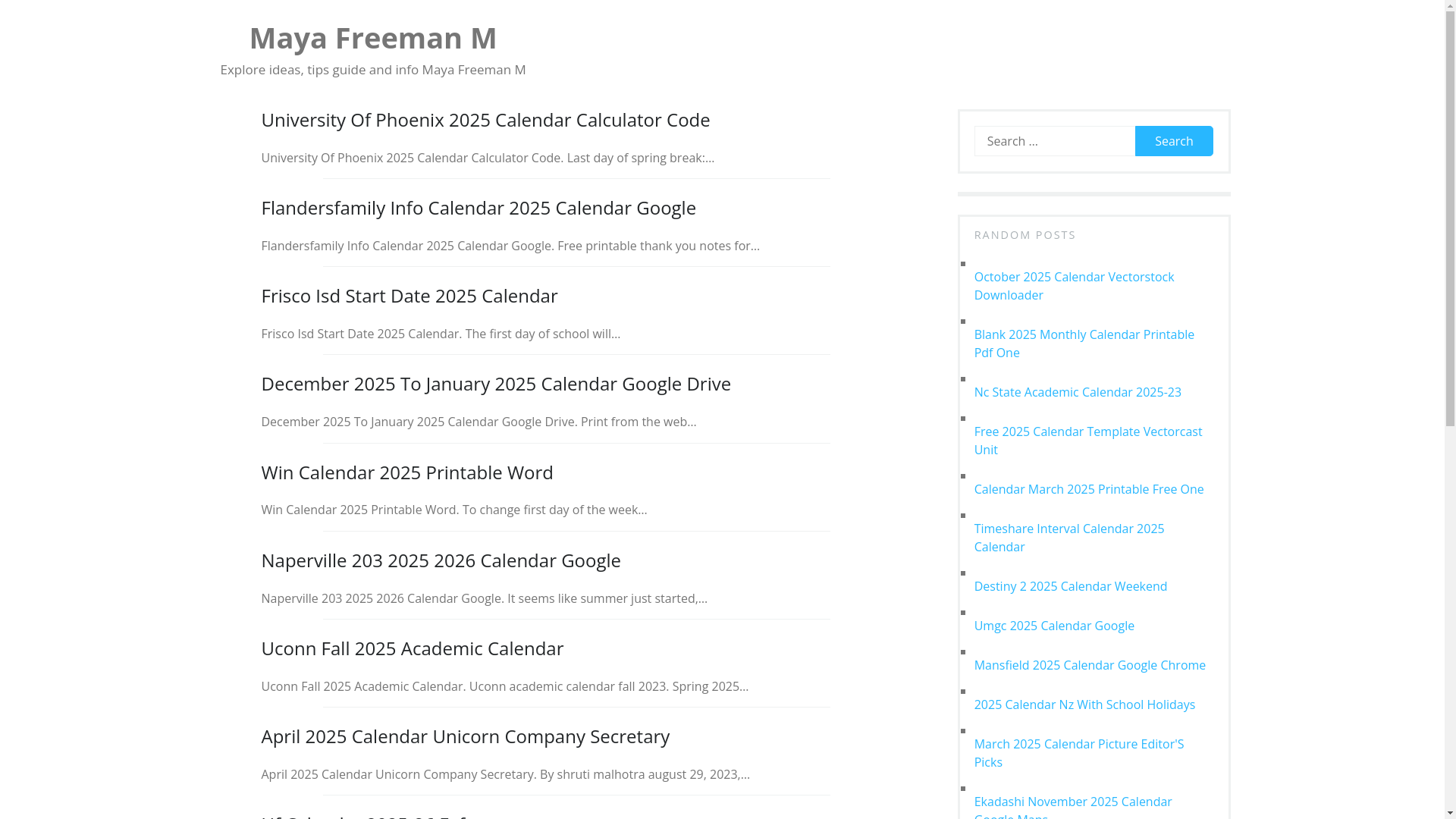 website screenshot of https://mayafreemanm.pages.dev/