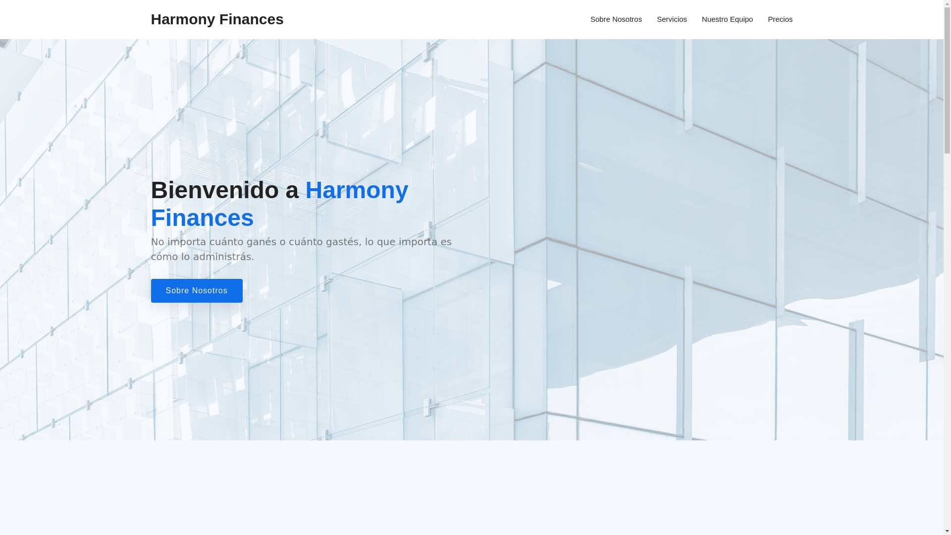 website screenshot of https://harmonyfinances.pages.dev/