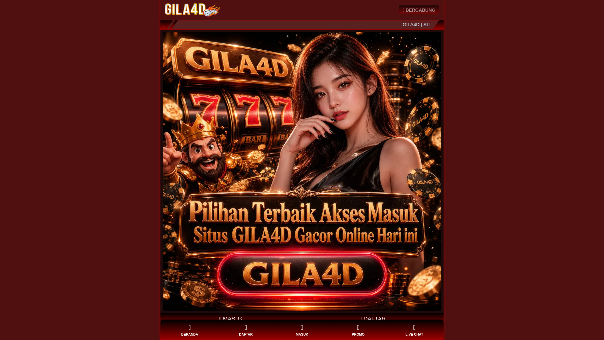website screenshot of https://gila4d-toto-slot-cepat-menang.pages.dev/