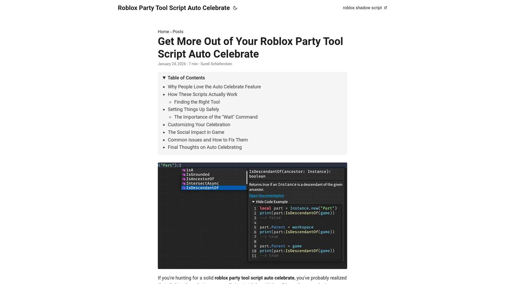 website screenshot of https://roblox-party-tool-script-auto-celebrate.pages.dev/
