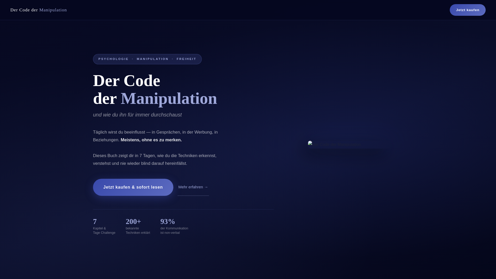 website screenshot of https://der-code-der-manipulation.pages.dev/