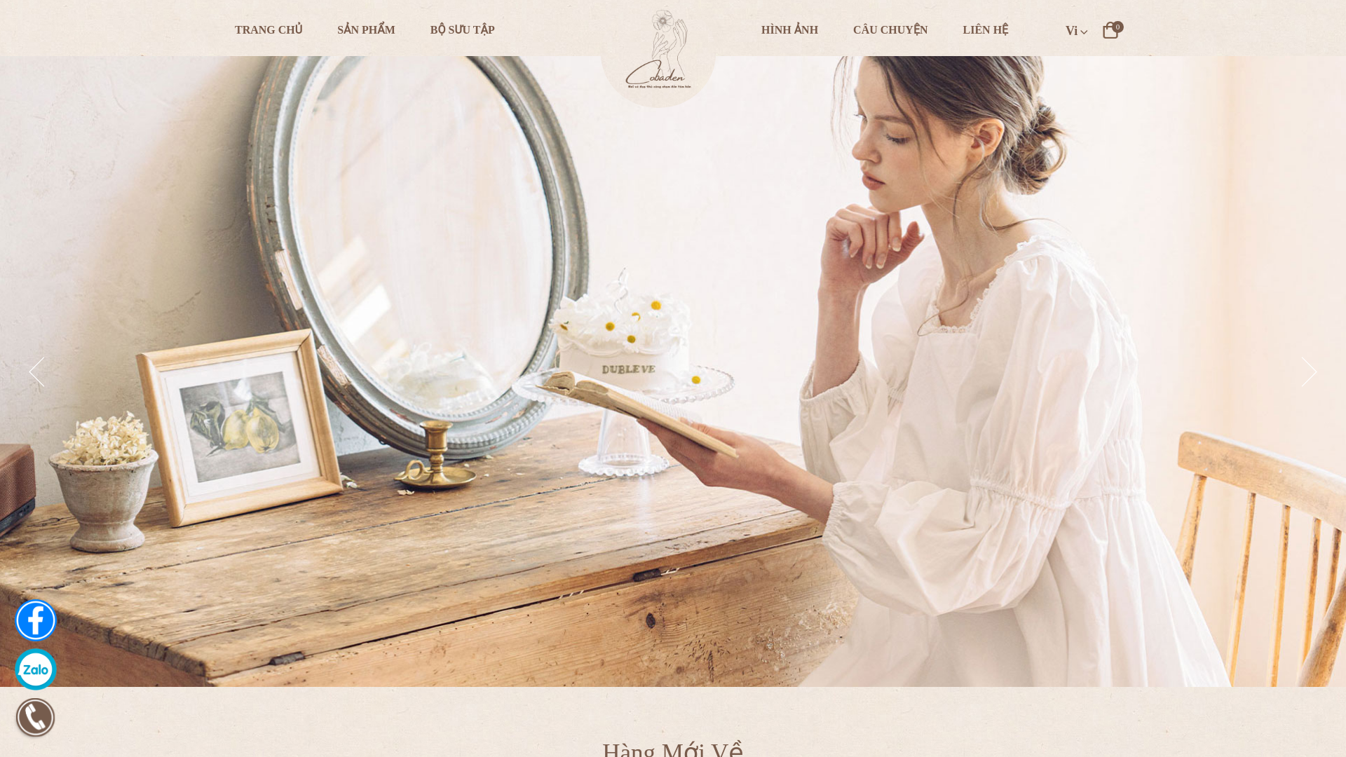 website screenshot of https://cobaden.vn/