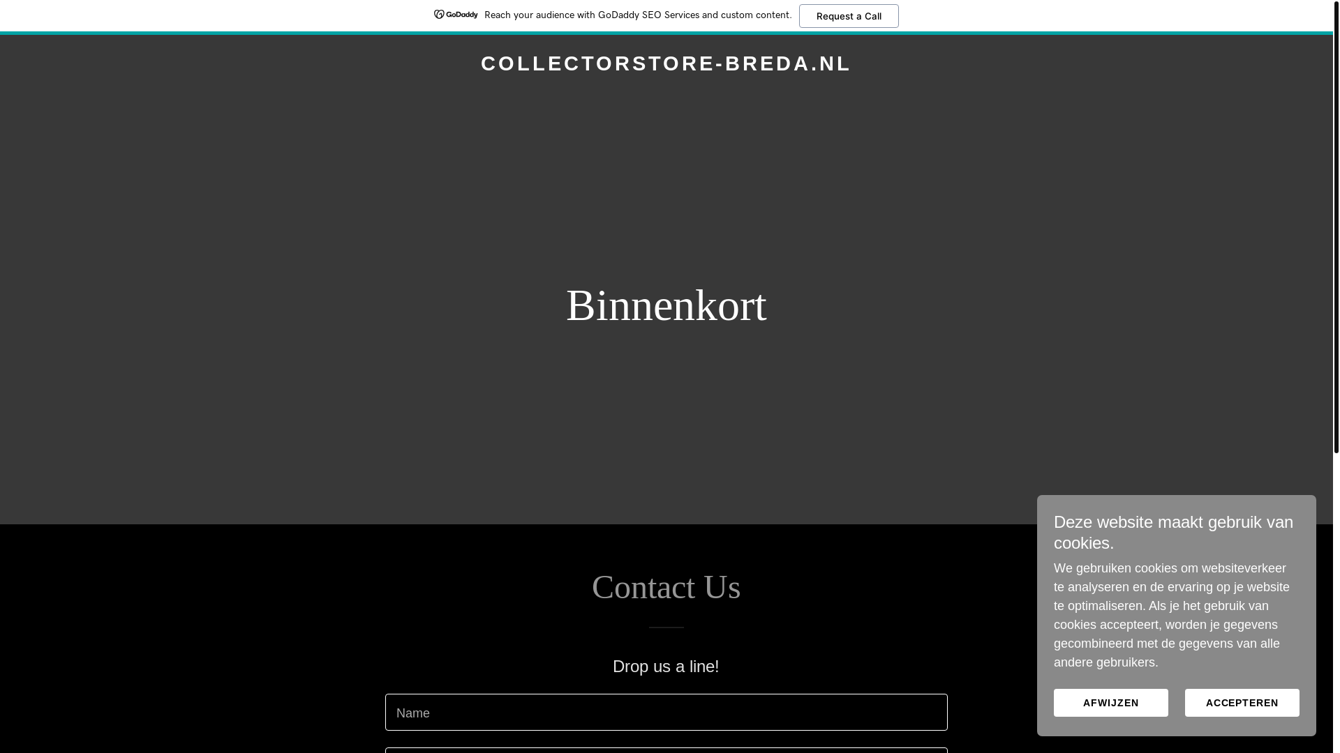 website screenshot of https://collectorstore-breda.nl/