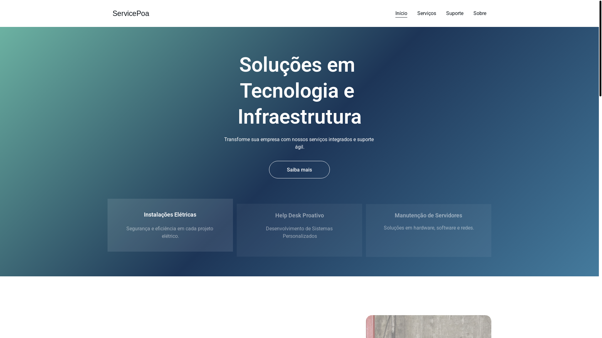 website screenshot of https://servicepoa.com.br/