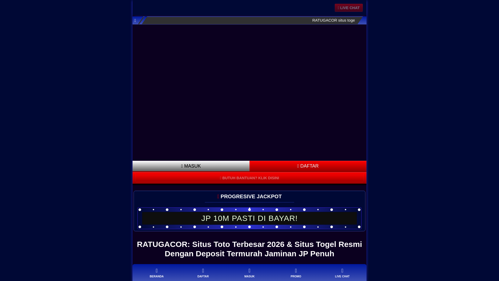 website screenshot of https://ratugacor-nko277.pages.dev/