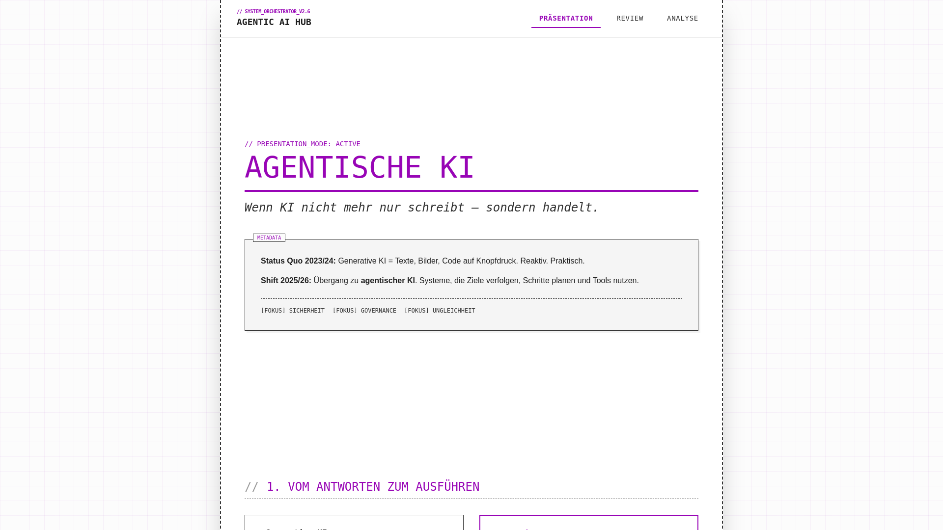 website screenshot of https://agentic-ai-hub.pages.dev/