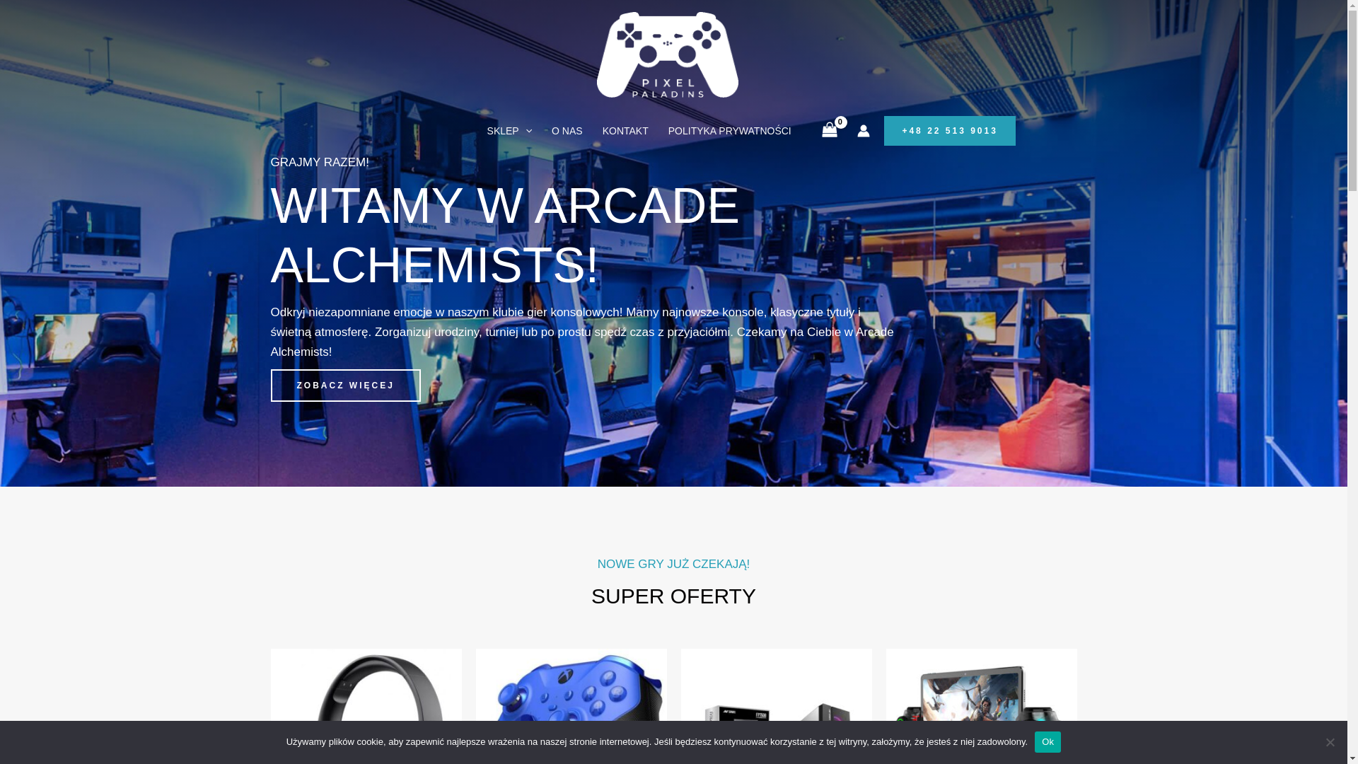 website screenshot of https://arcadealchemists.site/