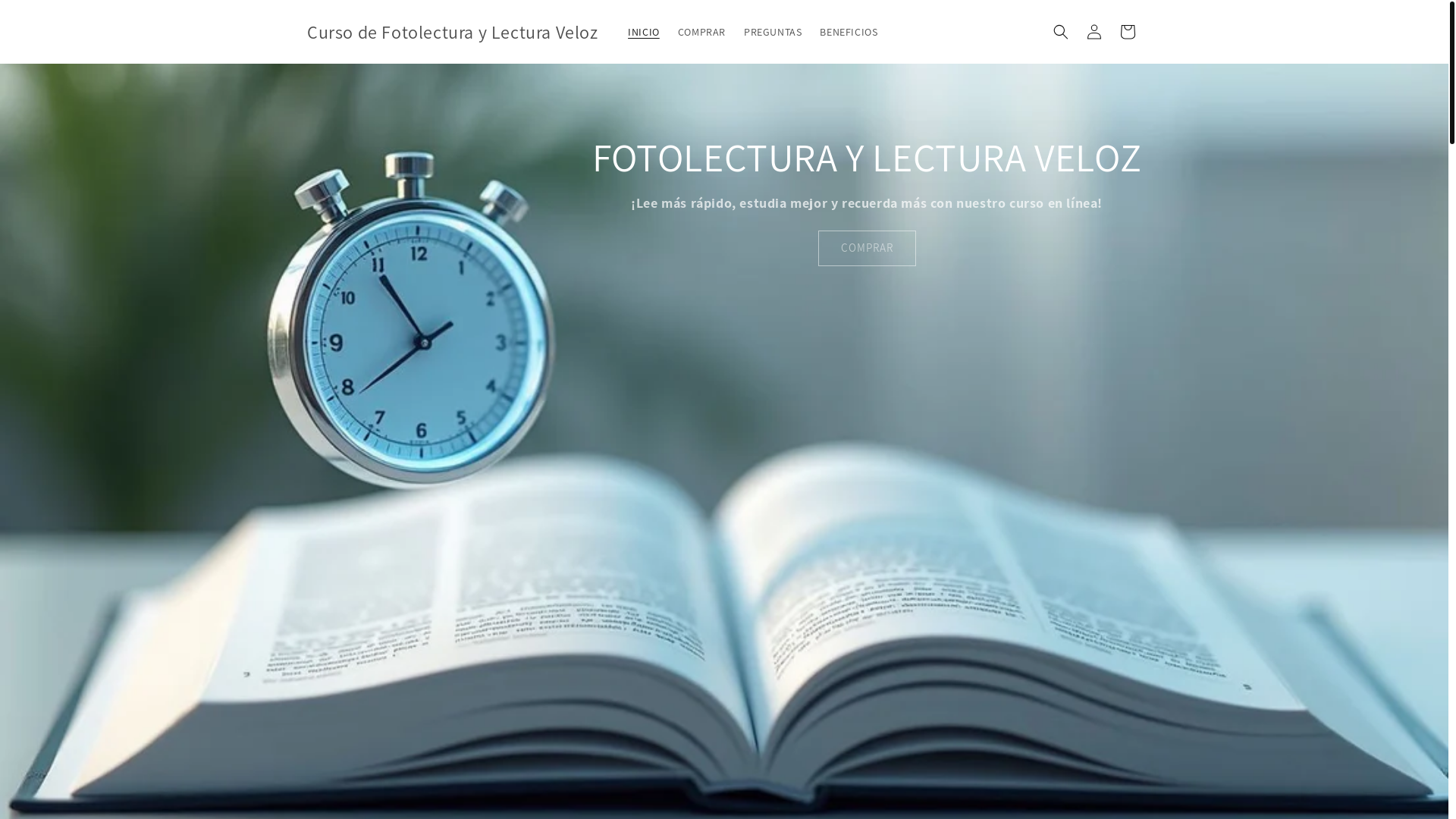 website screenshot of https://cursofotolectura.com/