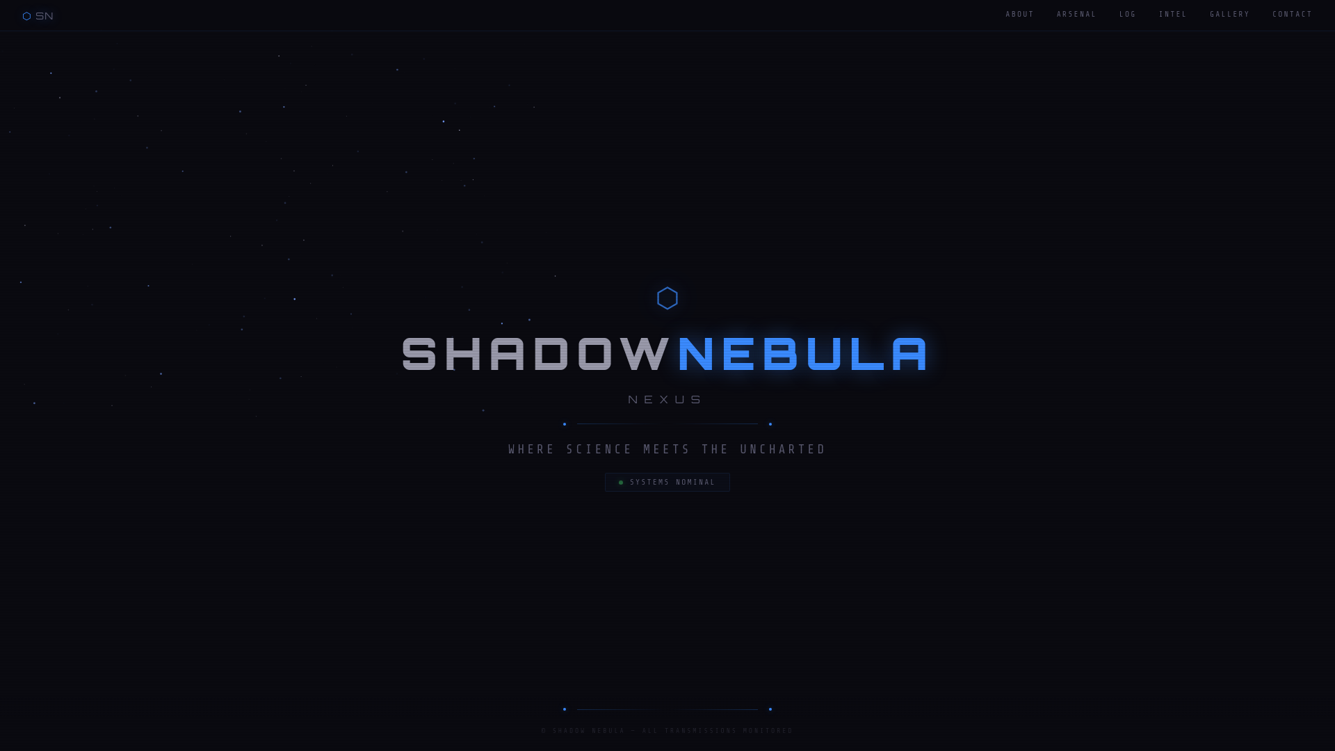 website screenshot of https://shadownebula.pages.dev/