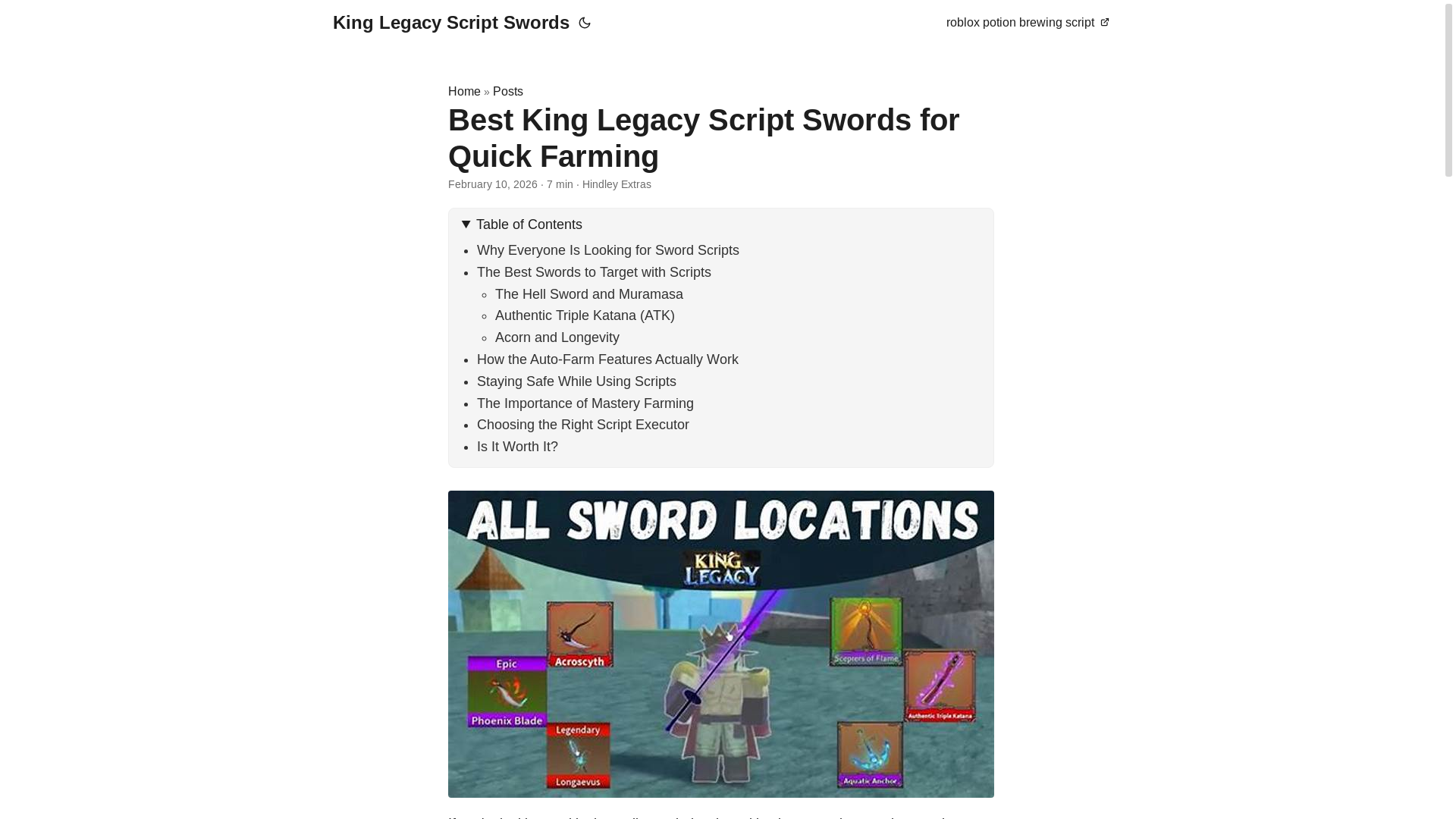 website screenshot of https://king-legacy-script-swords.pages.dev/