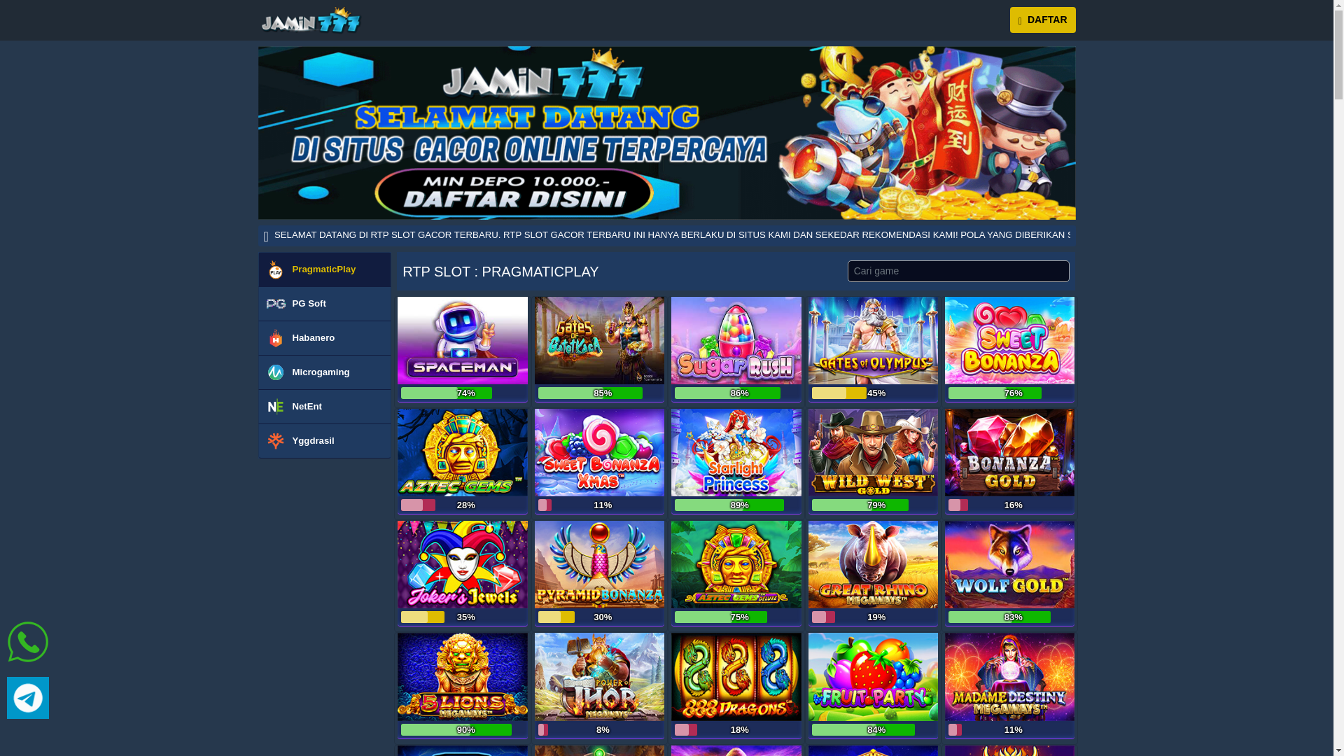 website screenshot of https://rtpjamin777profit.click/