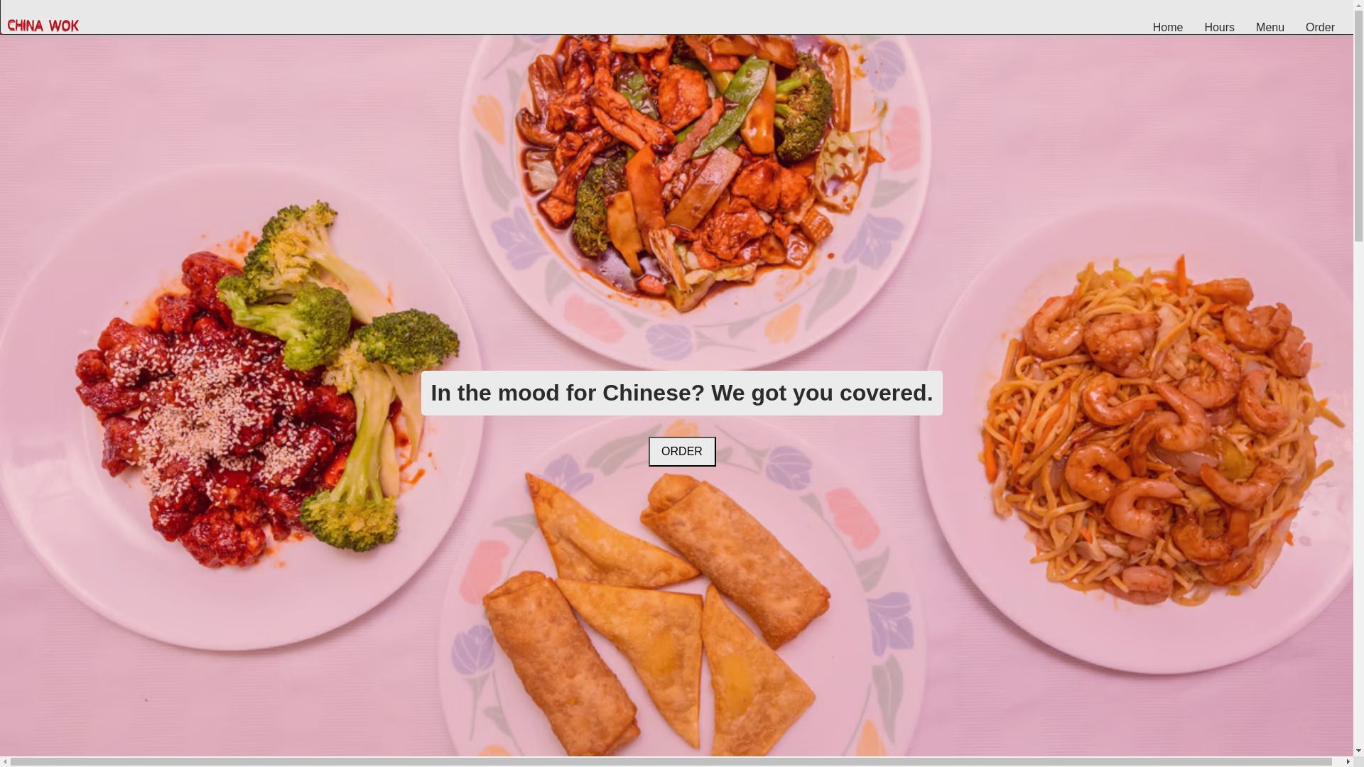 website screenshot of https://chinawokwl.com/