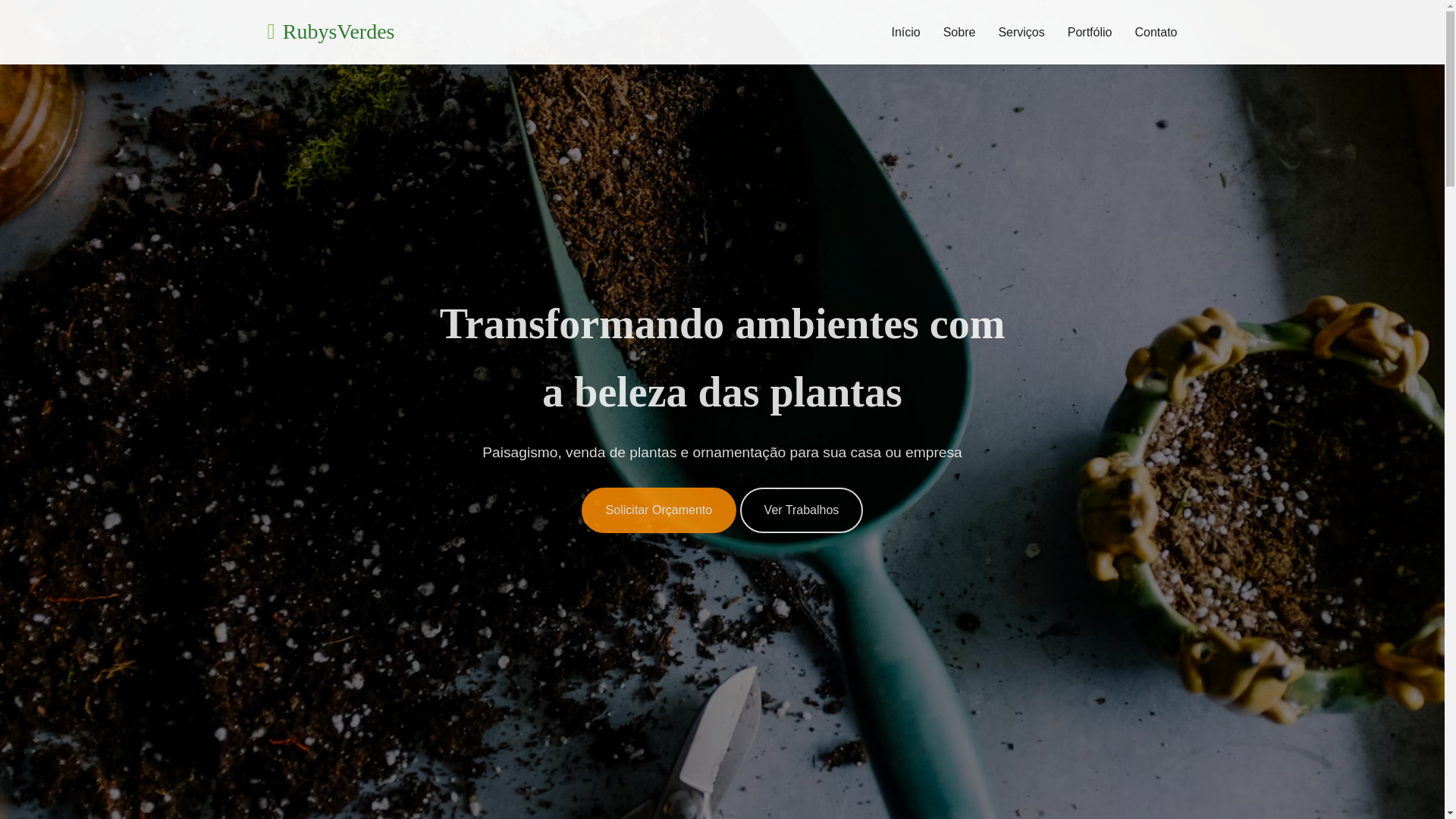 website screenshot of https://rubysverdes.com.br/