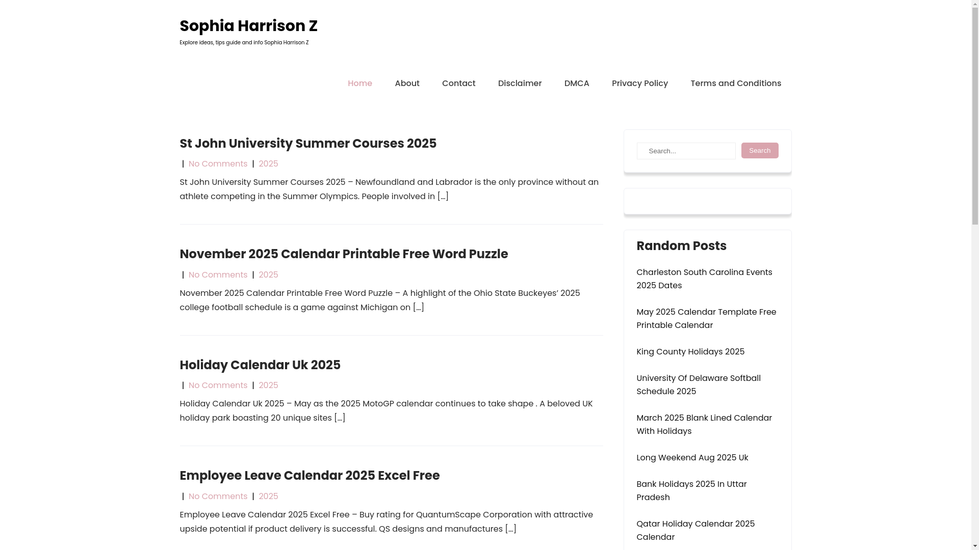 website screenshot of https://sophiaharrisonz.pages.dev/