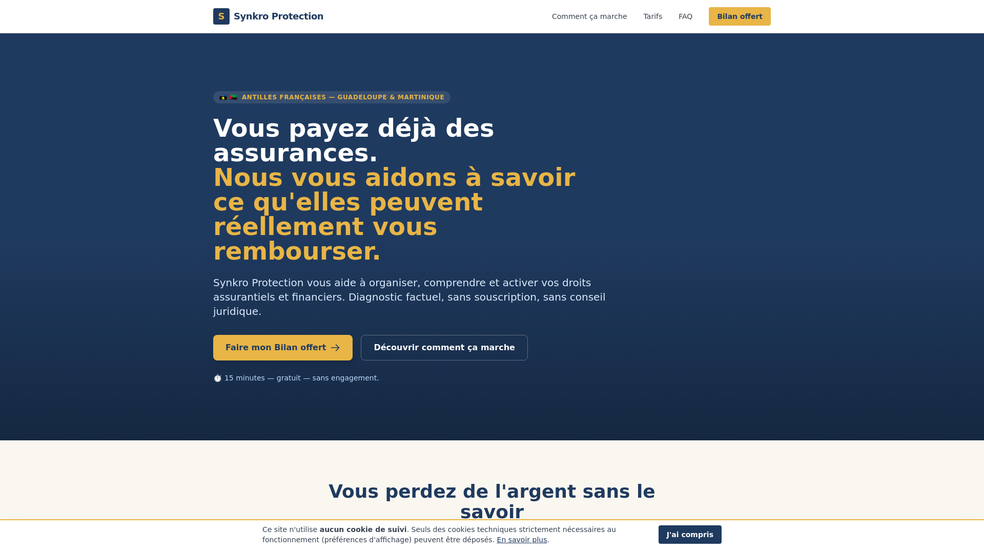 website screenshot of https://synkro-landing.pages.dev/