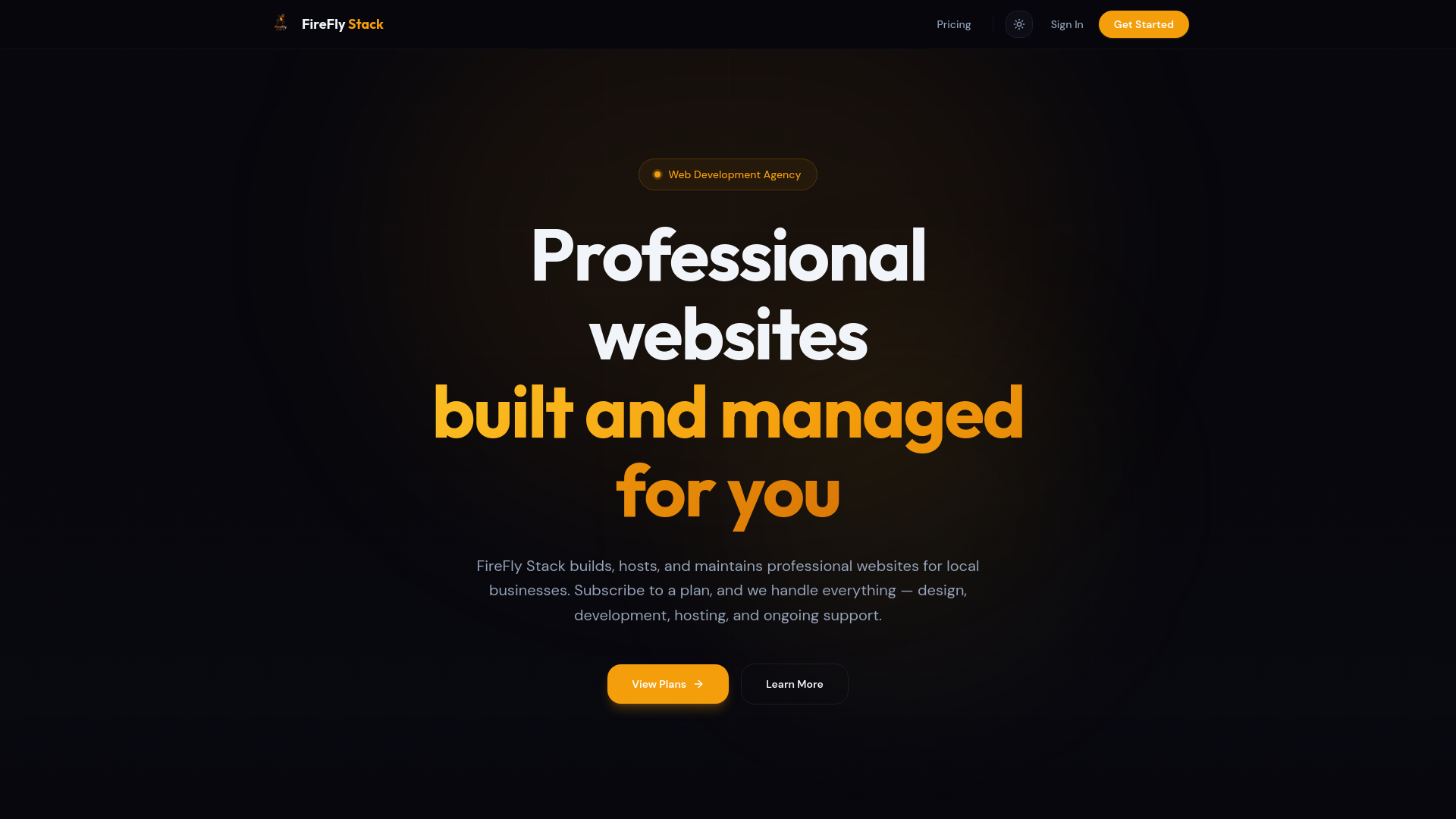 website screenshot of https://fireflystack.com/