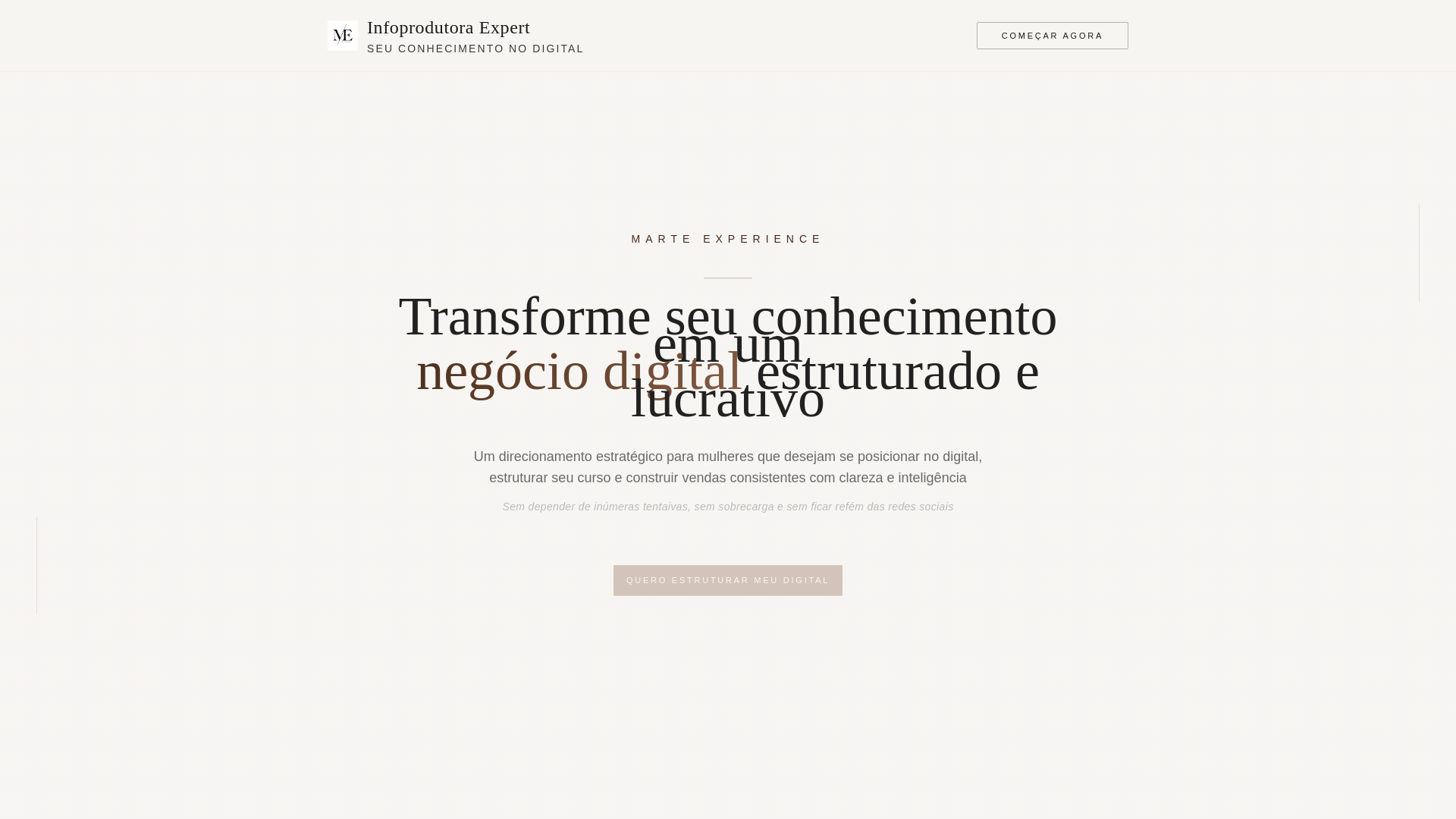 website screenshot of https://marteexperience.com.br/