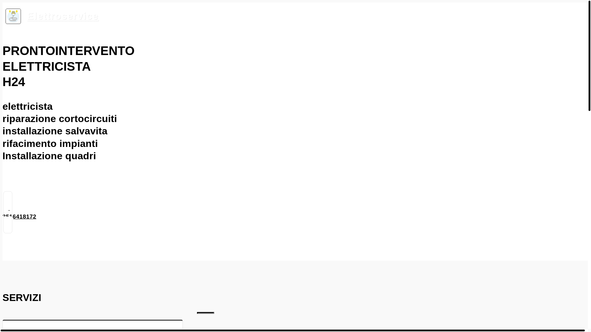 website screenshot of https://elettroservices.it/