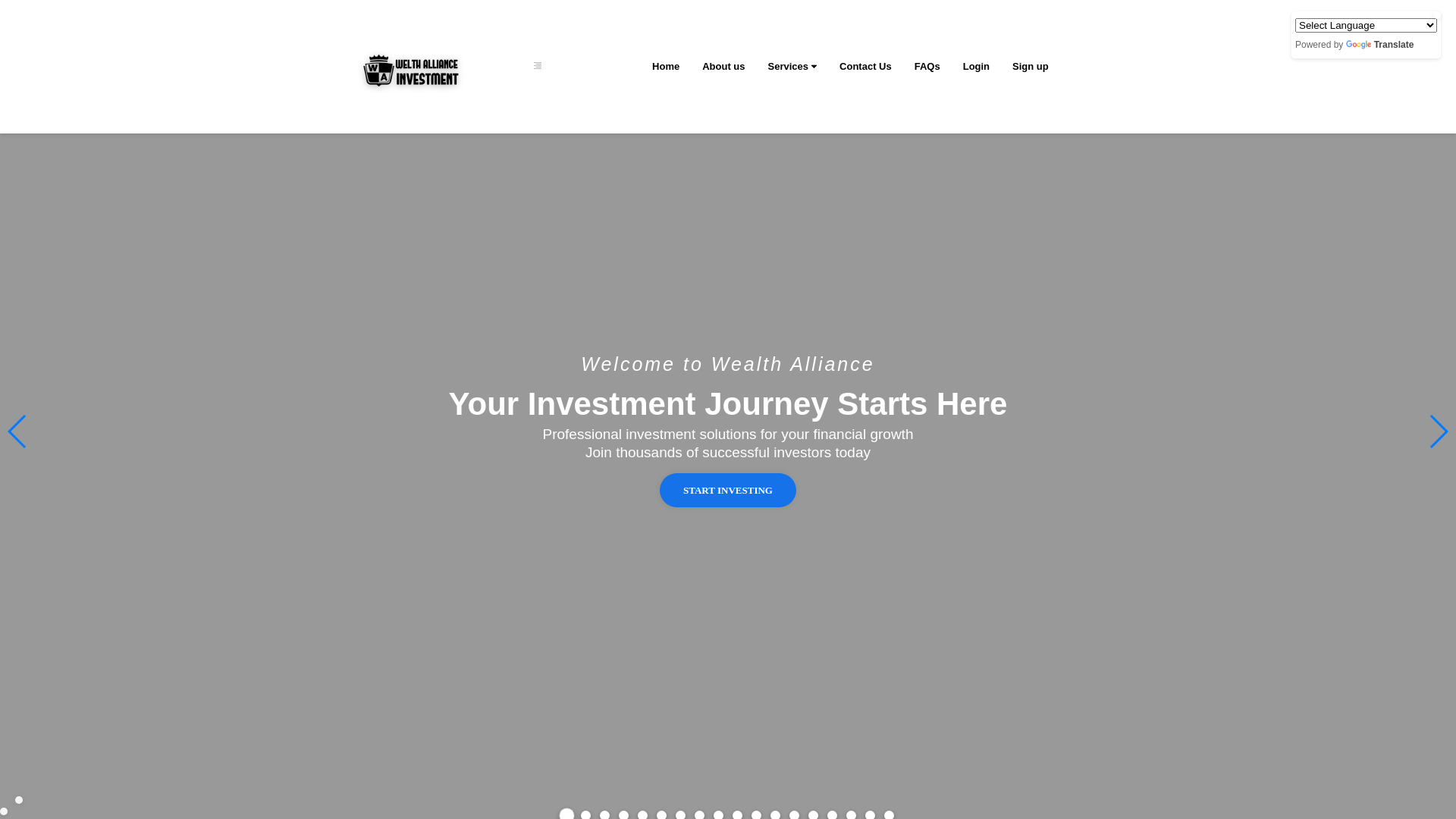 website screenshot of https://wealthallianceinvestment.com