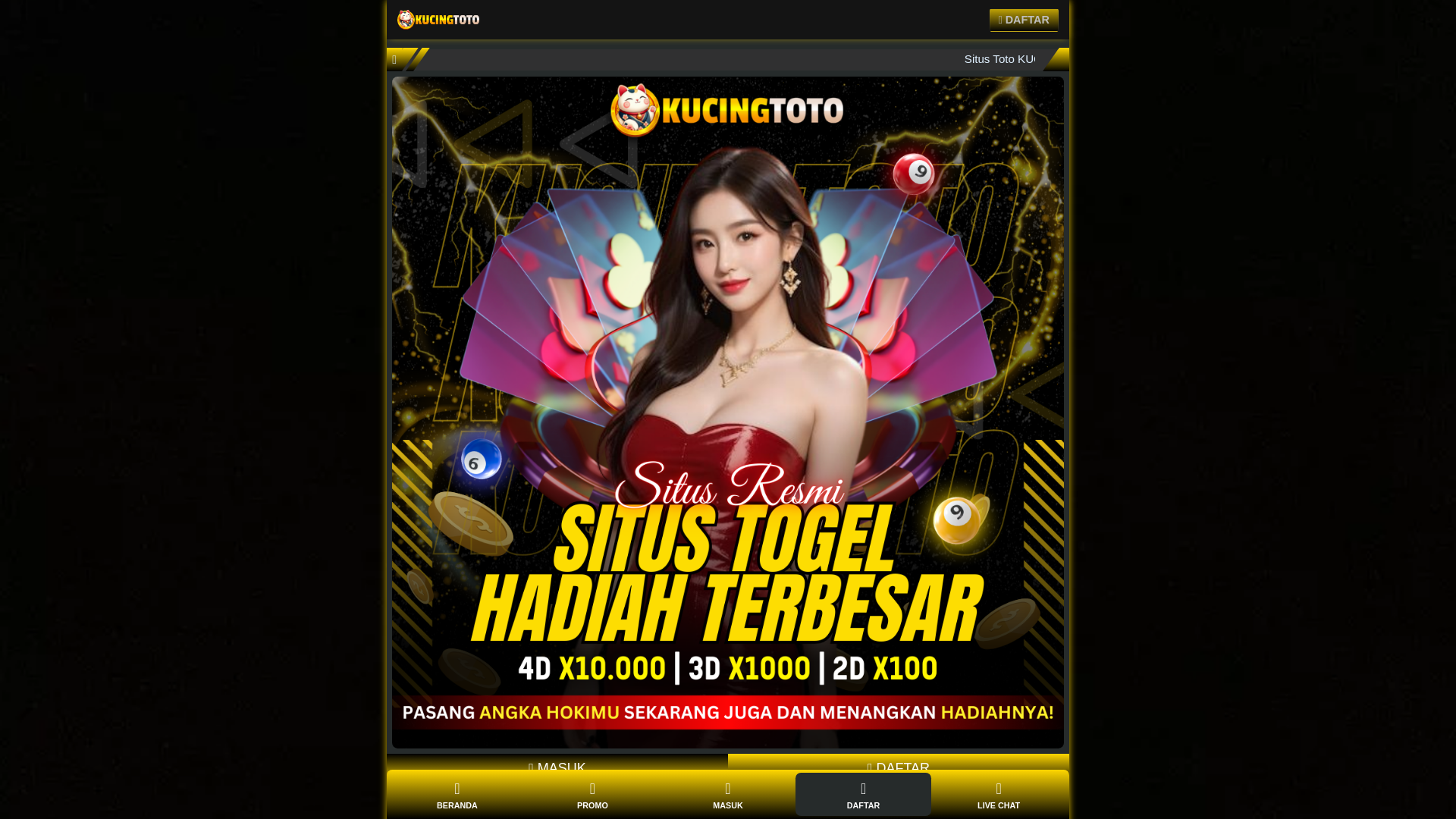 website screenshot of https://kucingtoto-dshairs.pages.dev/