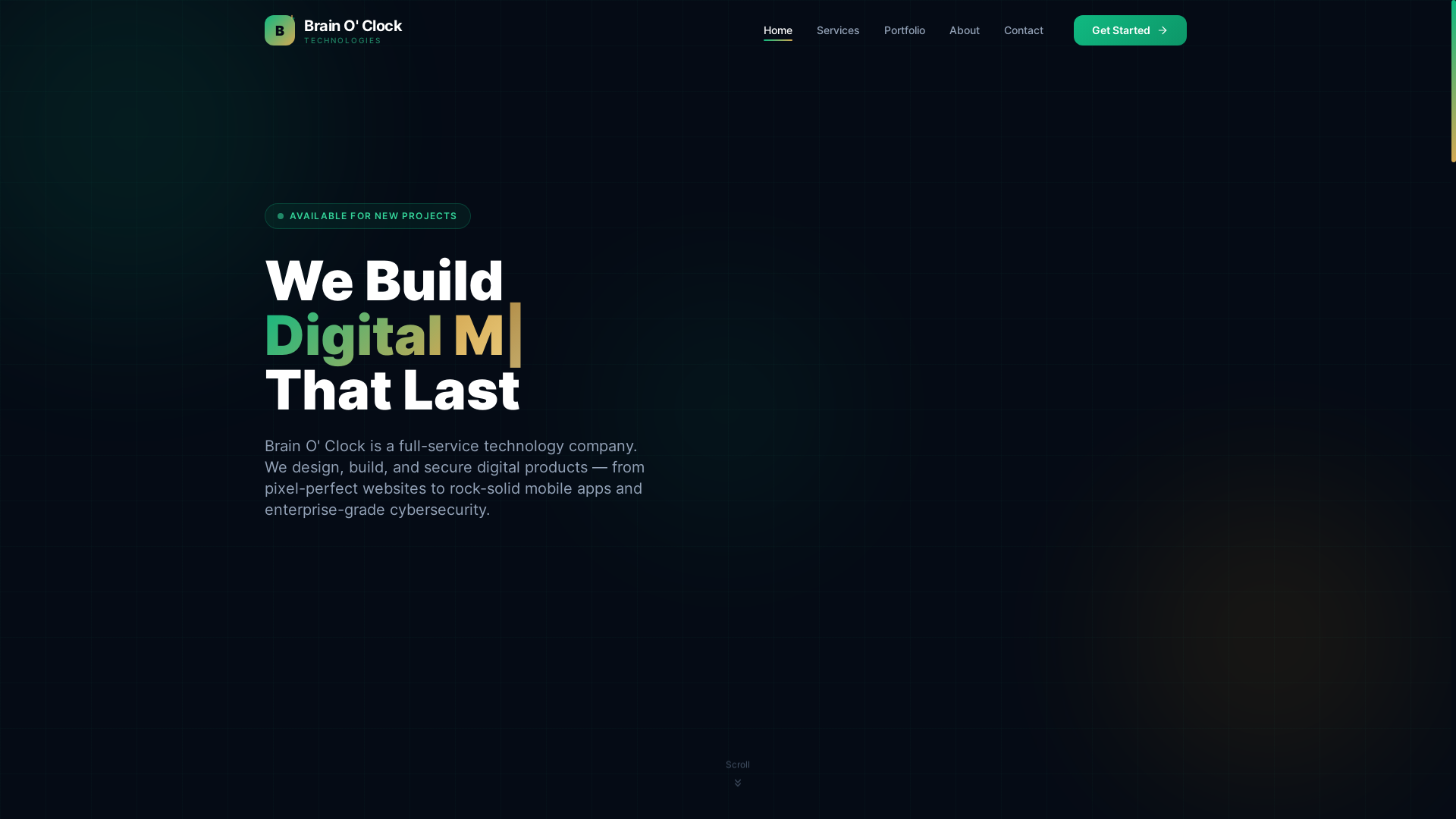 website screenshot of https://brainoclock.pages.dev/