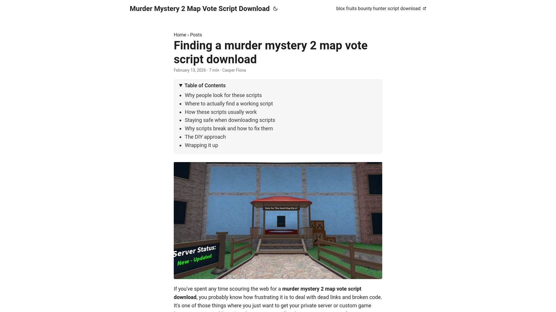 website screenshot of https://murder-mystery-2-map-vote-script-download.pages.dev/