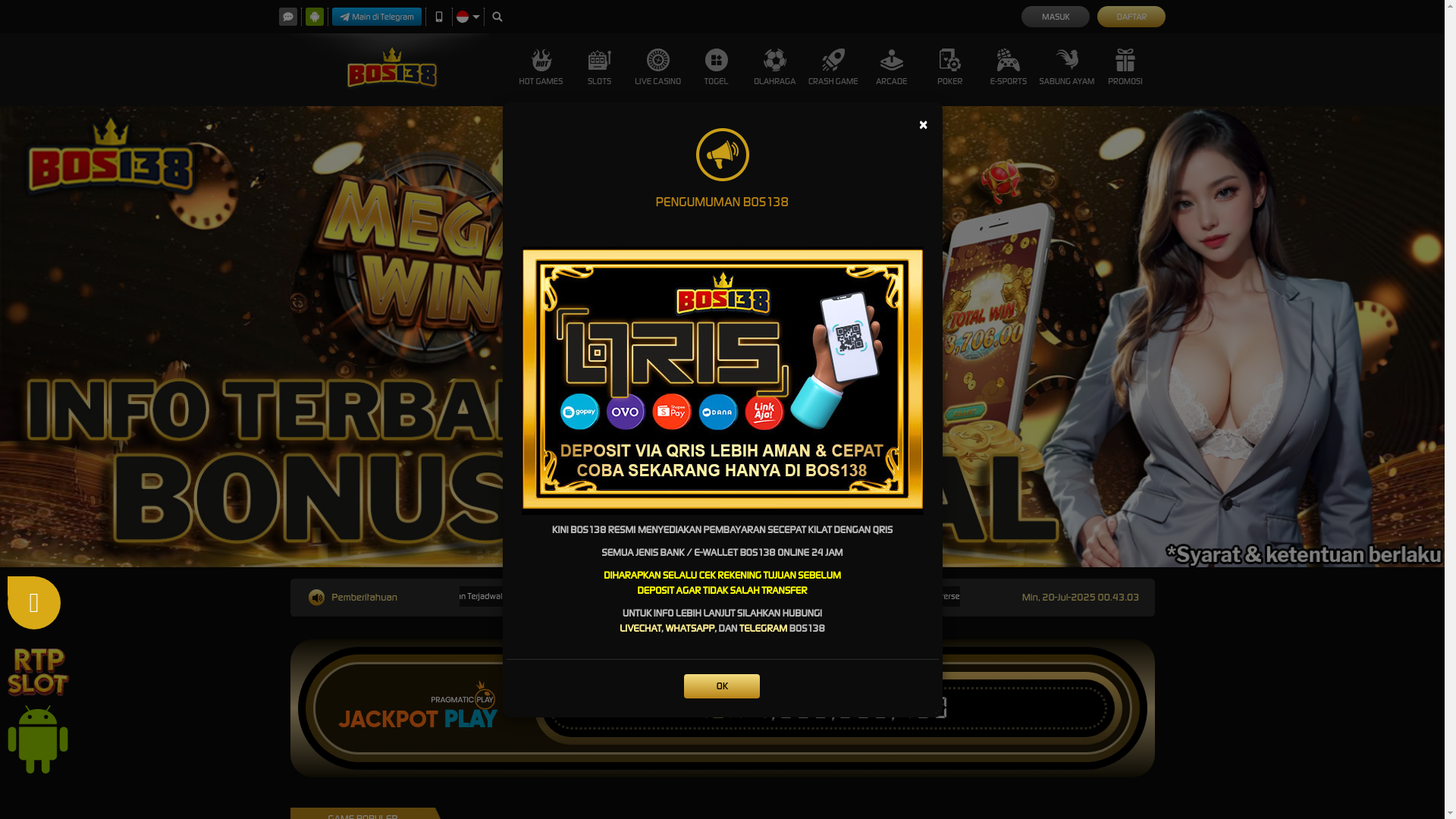 website screenshot of https://bos138mahjong.icu/