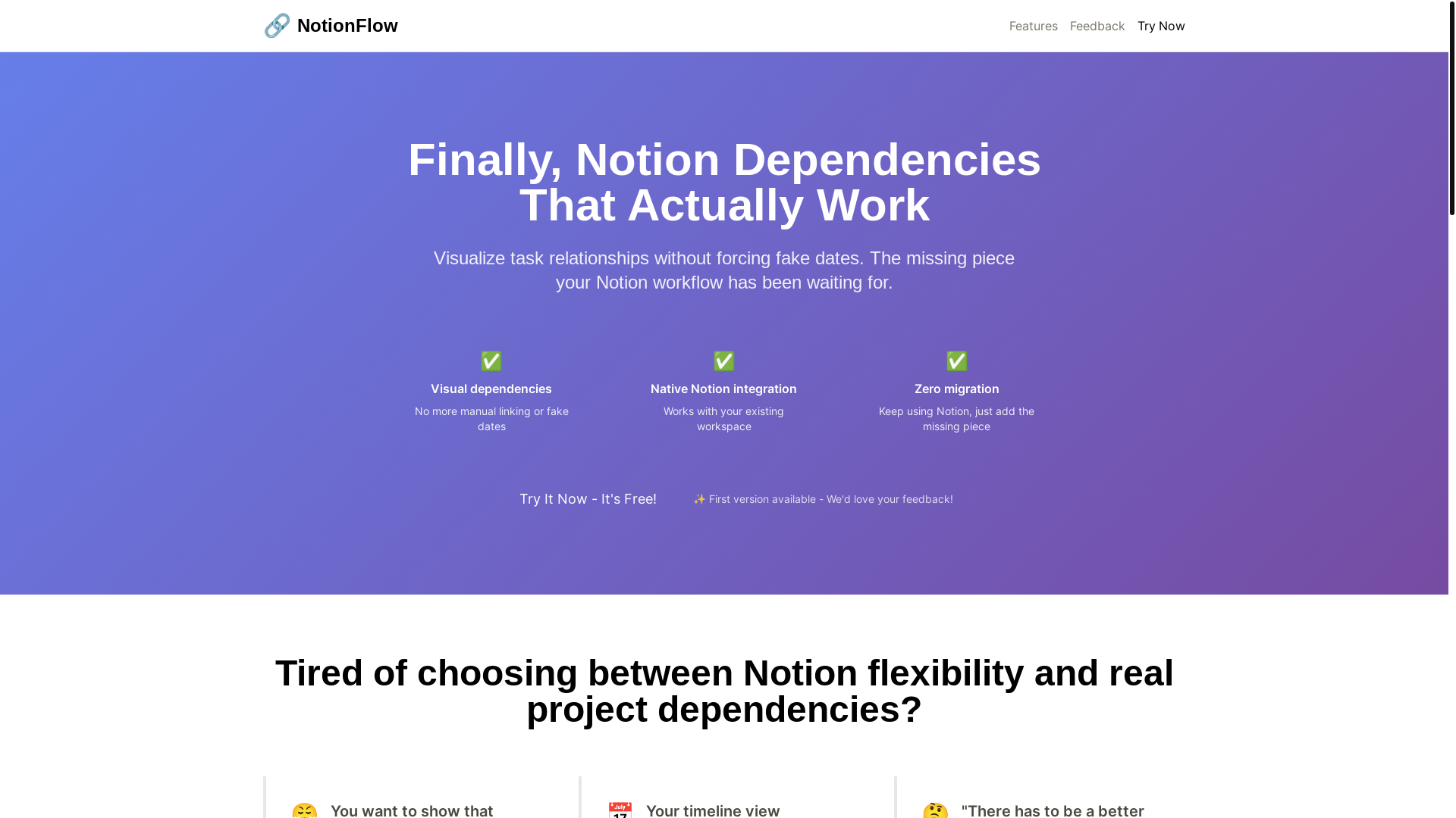 website screenshot of https://notionflow-landing.pages.dev/