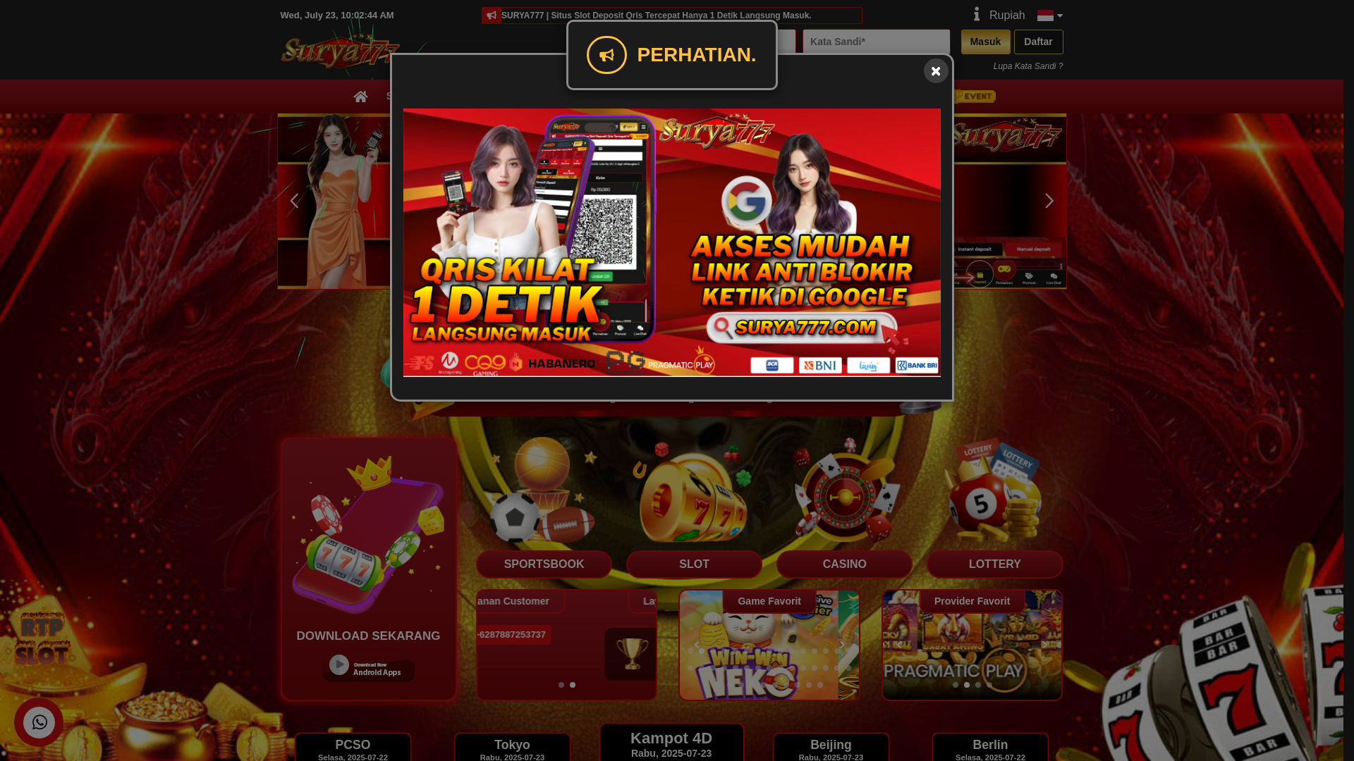 website screenshot of https://suryabahu.com/