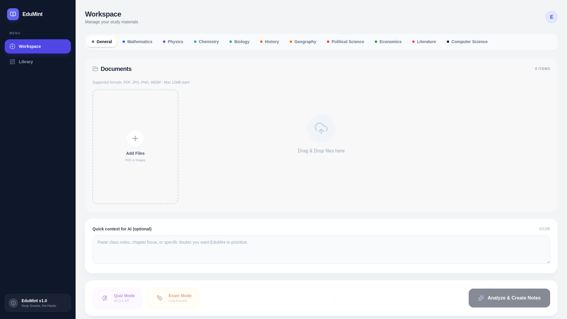 website screenshot of https://edumint-1ld.pages.dev/