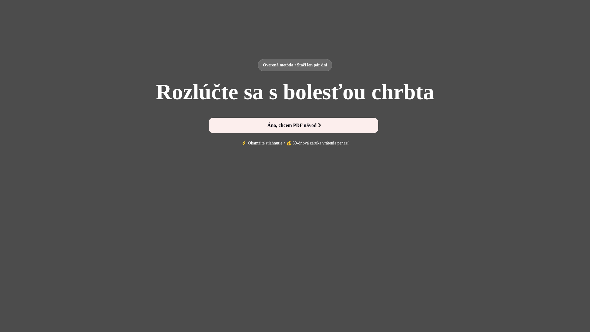 website screenshot of https://bolestchrbta.com/