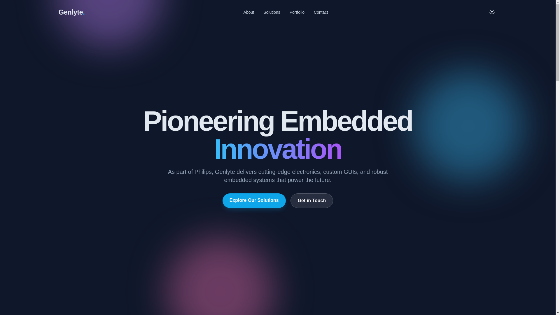 website screenshot of https://genlyte-nl-website.pages.dev/