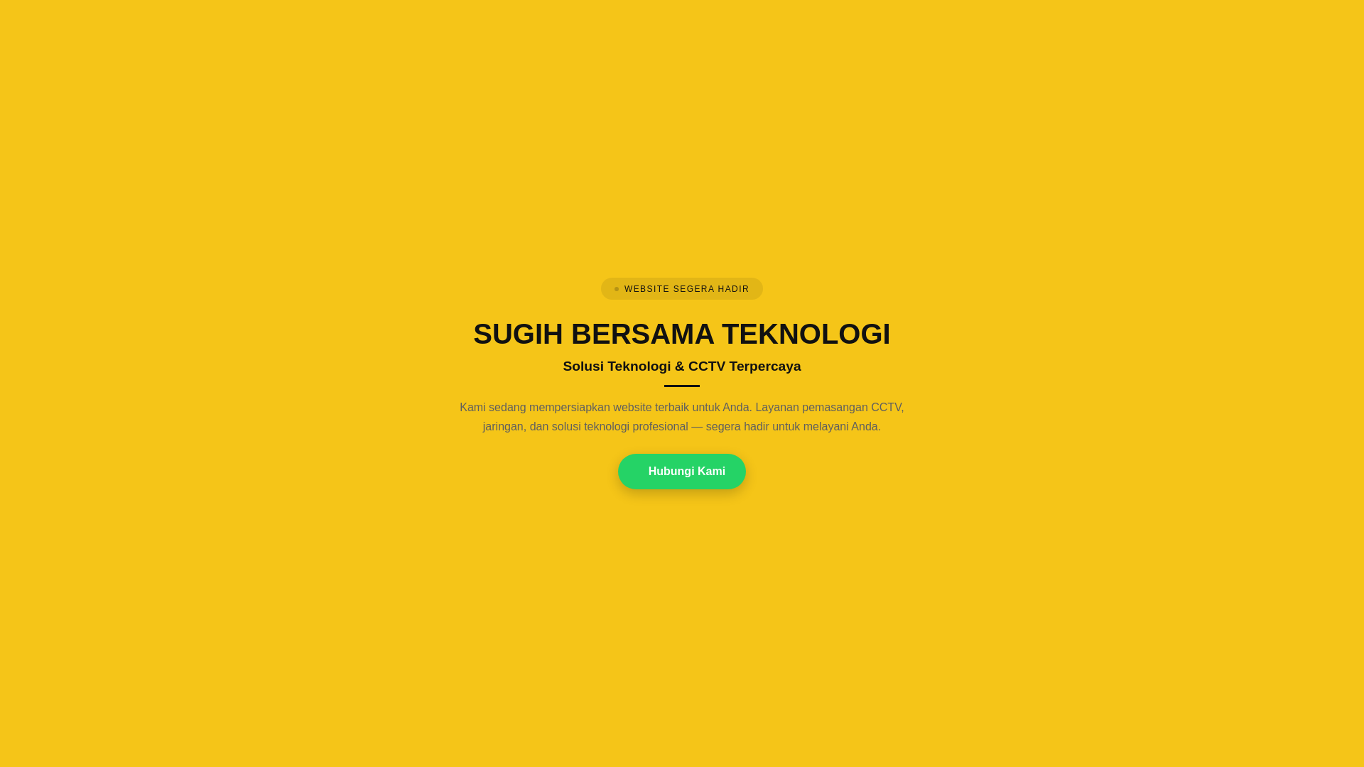 website screenshot of https://sugihbersamateknologi.com