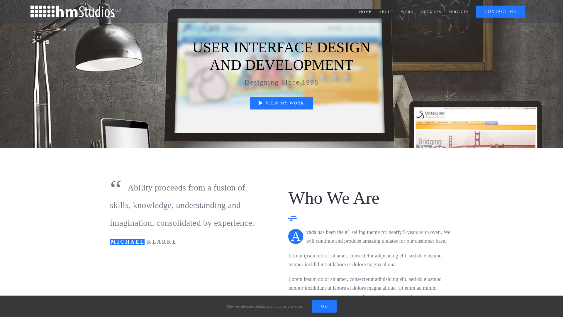 website screenshot of https://starryacey.com/