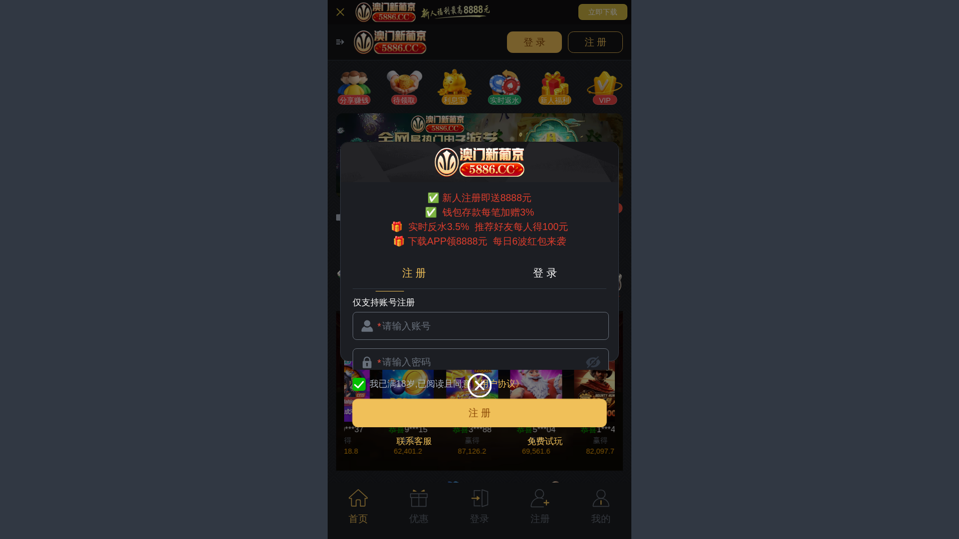 website screenshot of https://587694.vip