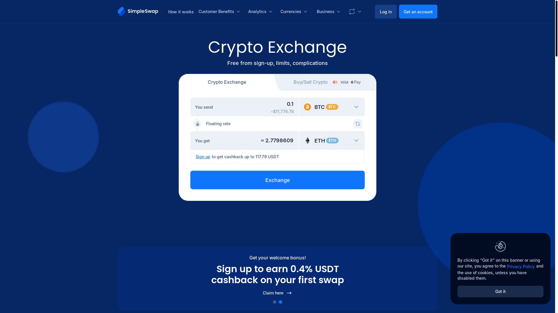 website screenshot of https://simpleswap.io-crypto-exchanger-v2.app/